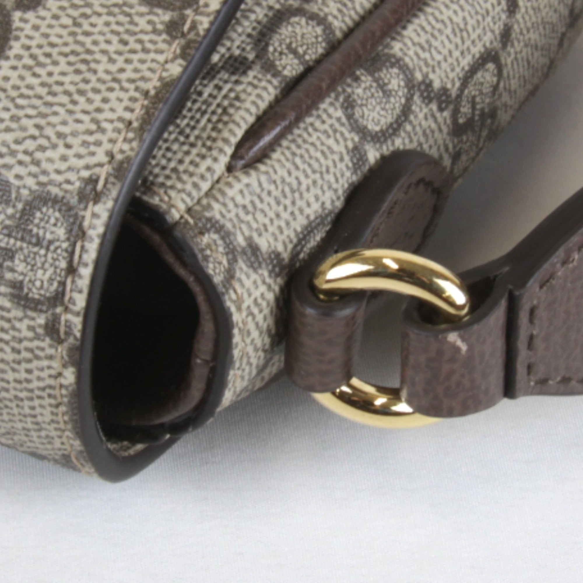 GUCCI Mini 764961・486628 Shoulder Bag GG Supreme Canvas Brown Women's — Like New