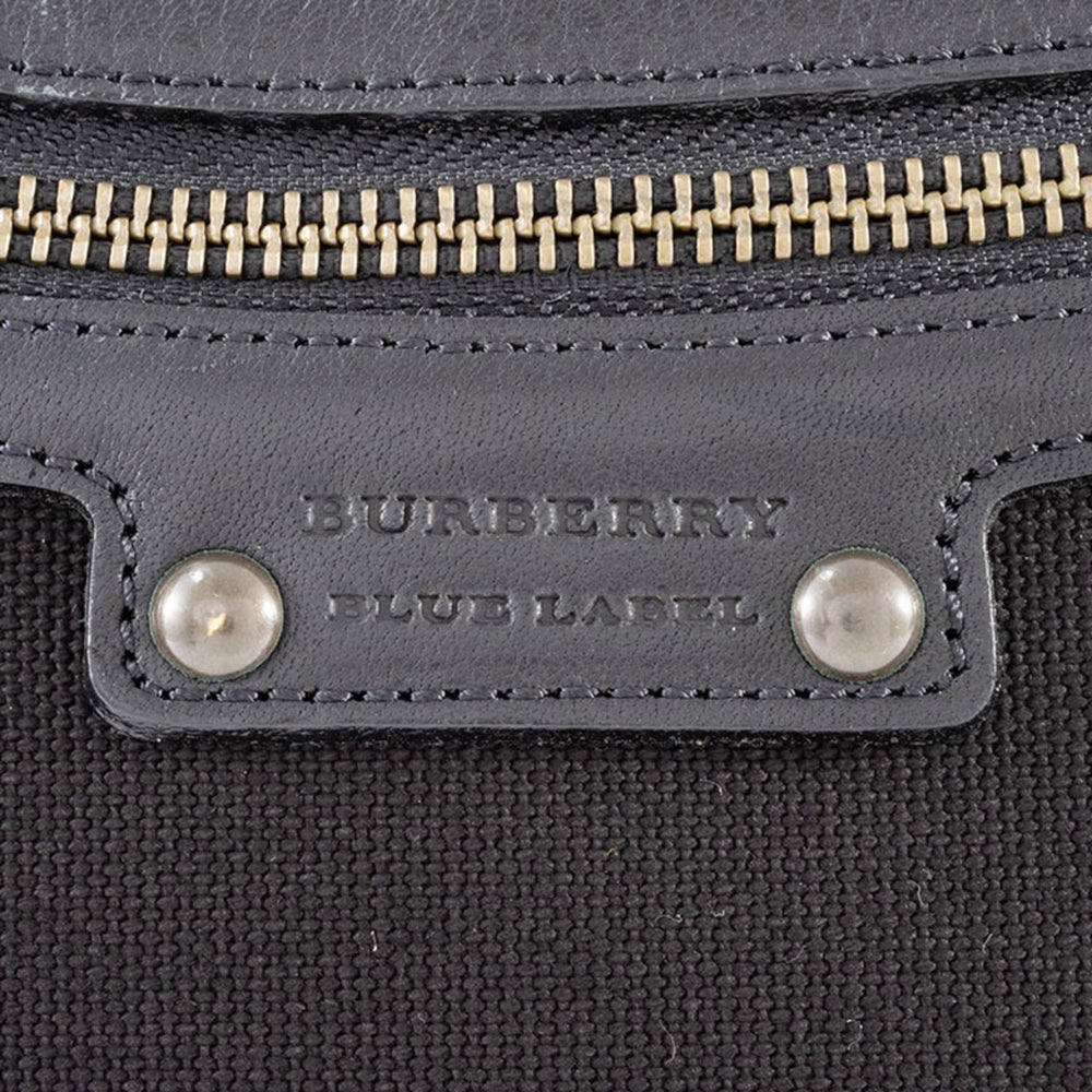 Burberry Canvas Shoulder Bag Leather Black Women's Blue Label Crossbody BURBERRY — Like New