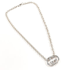 GUCCI Interlocking G Necklace, Sterling Silver 925, Unisex — Like New