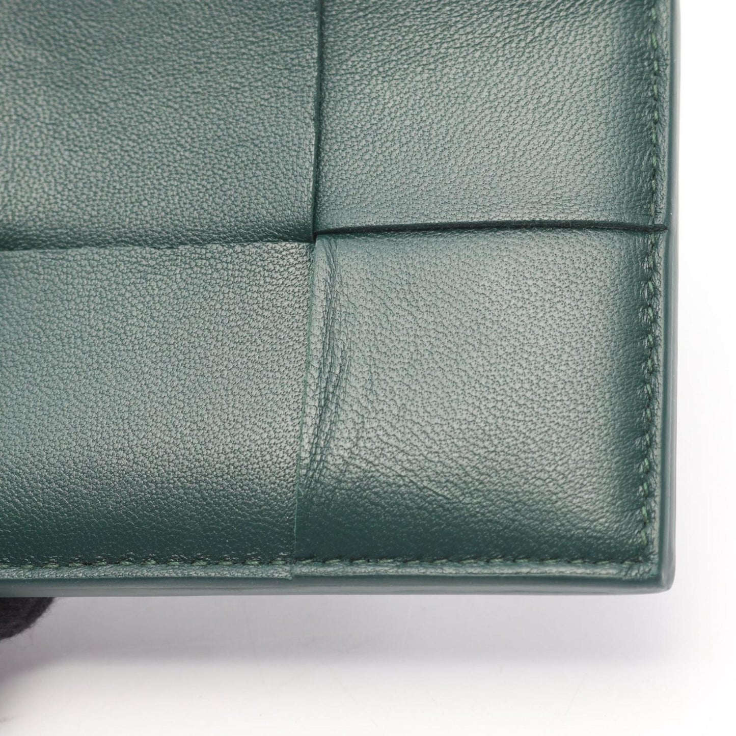 Bottega Veneta Cassette Zipper Wallet with Coin Purse, Leather, Women's, Green, 765460VCQC43049