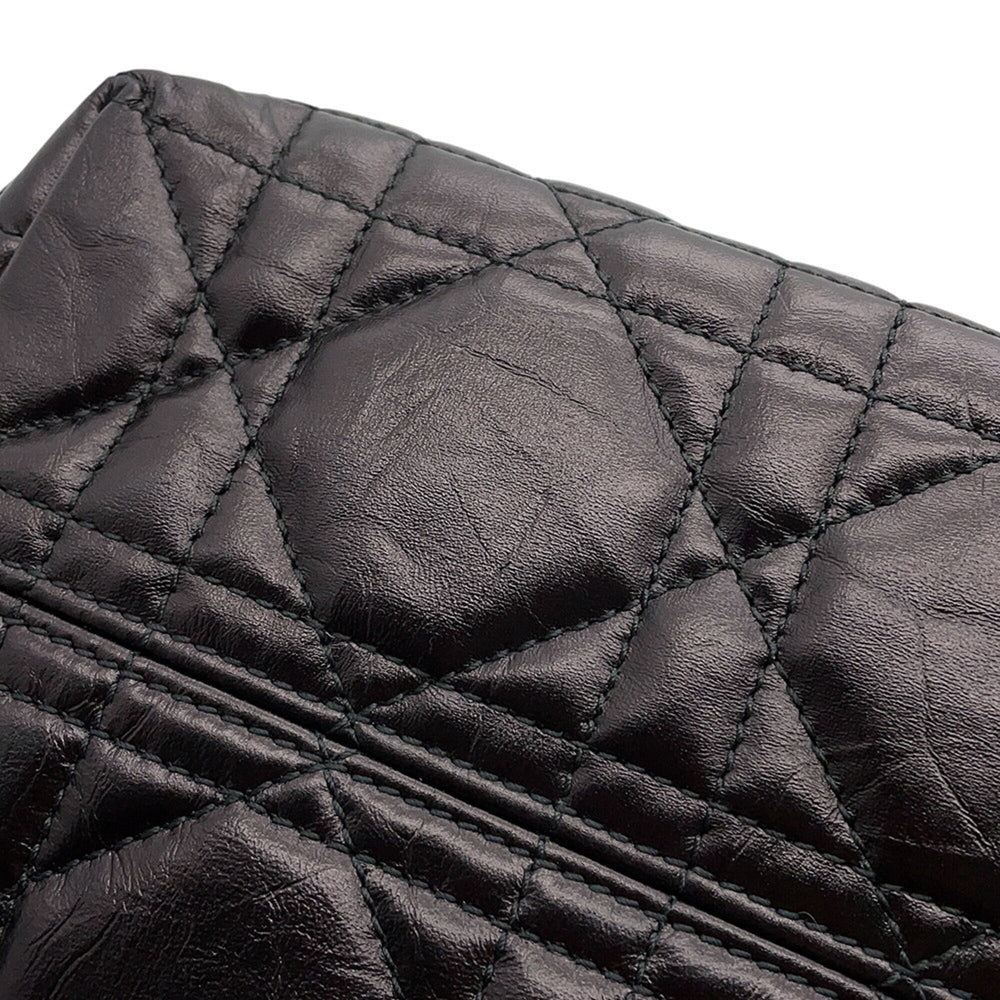 Christian Dior Macro Cannage Toujours Small Handbag M2822OSNW 2-way Black for Women — Like New