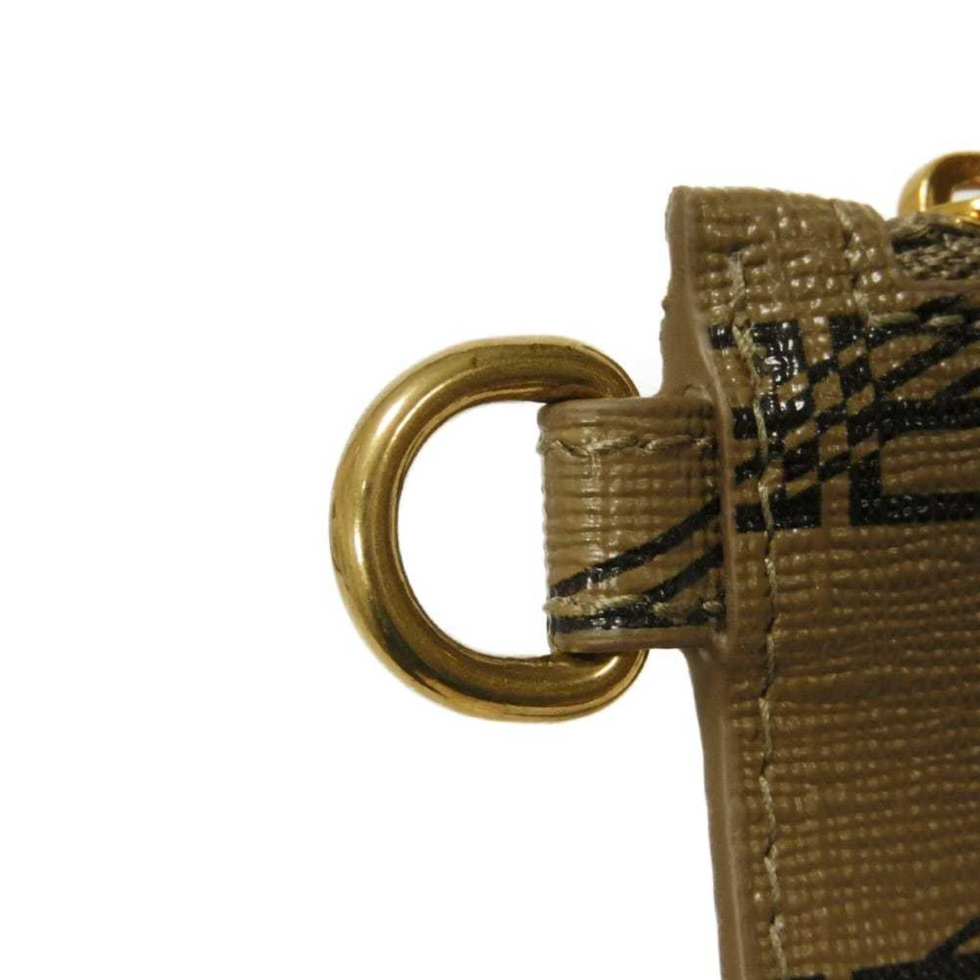 Balenciaga coin case, cash fragment strap, BB logo, card unused, new beige, 594548 210DA 2762, men's wallet — New - Store Return