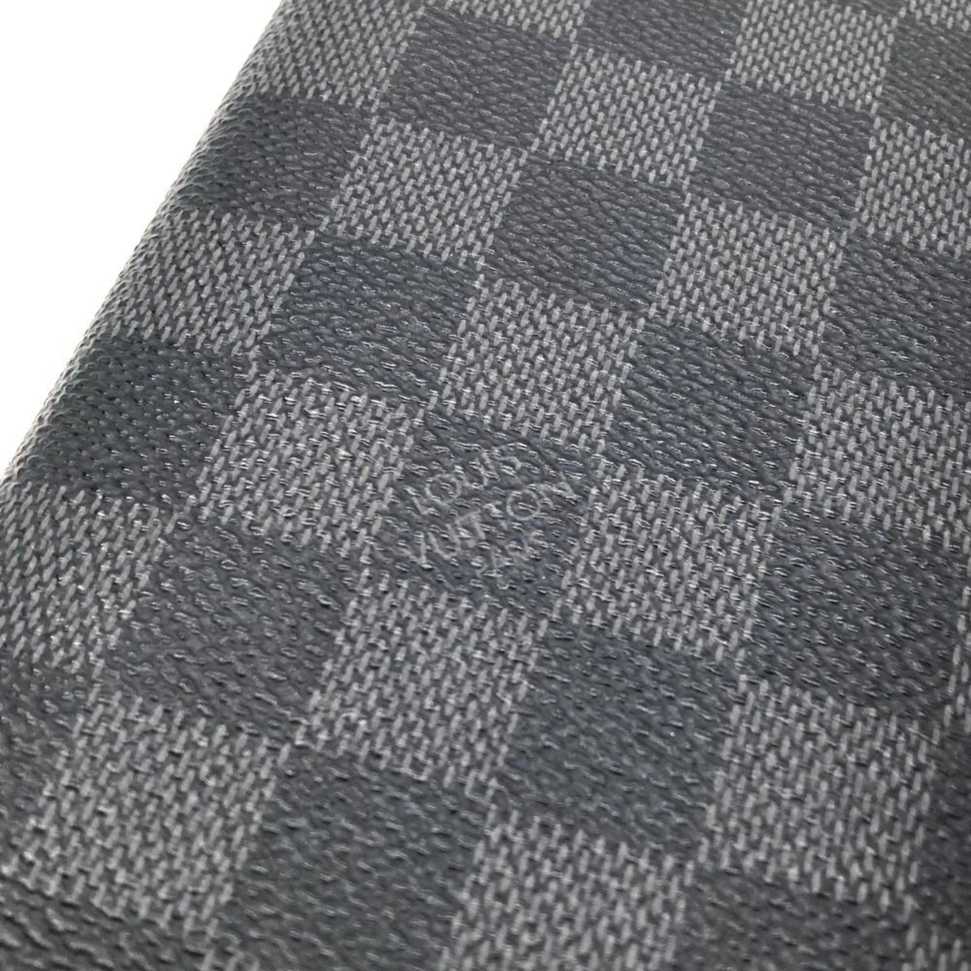 Louis Vuitton Portefeuille Brazza Long Wallet, Damier Graphite, Black with Silver Hardware, SP3069, Men's