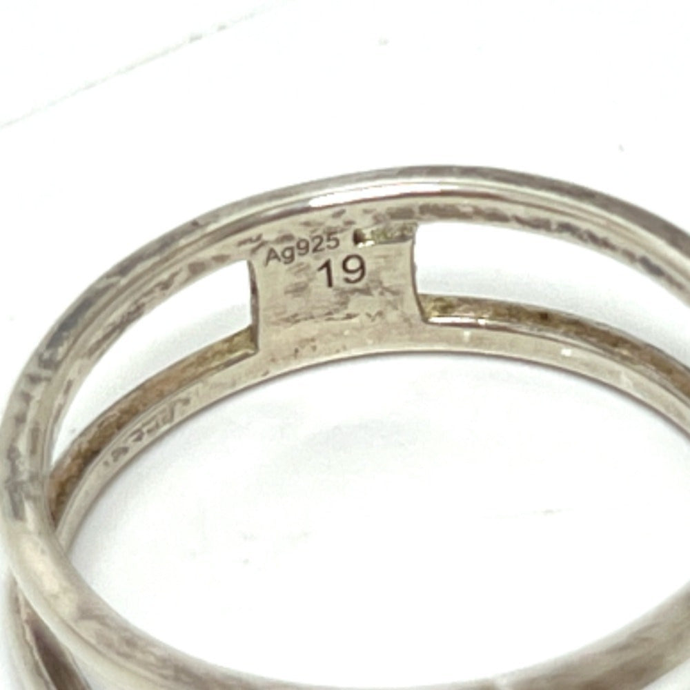 GUCCI Interlocking G Ring, SV925, Women's Silver — Like New