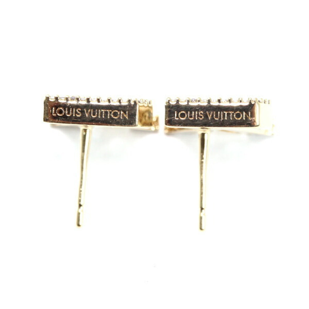 Louis Vuitton Earrings - LV Iconic Strass M00609 Gold Rhinestone Women's LOUIS VUITTON T5823 — Like New