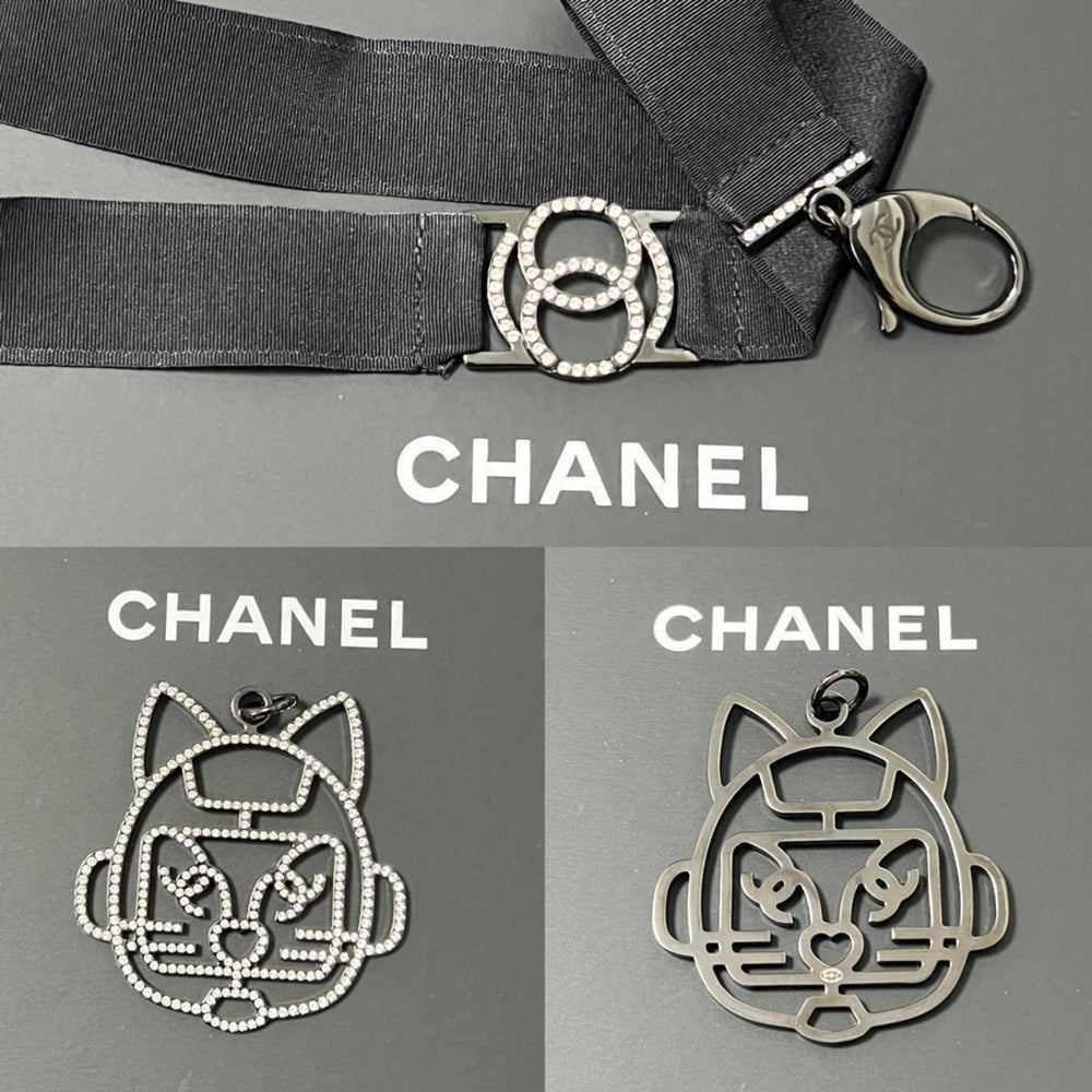 CHANEL Women's Pendant Cat Robot Necklace — Like New