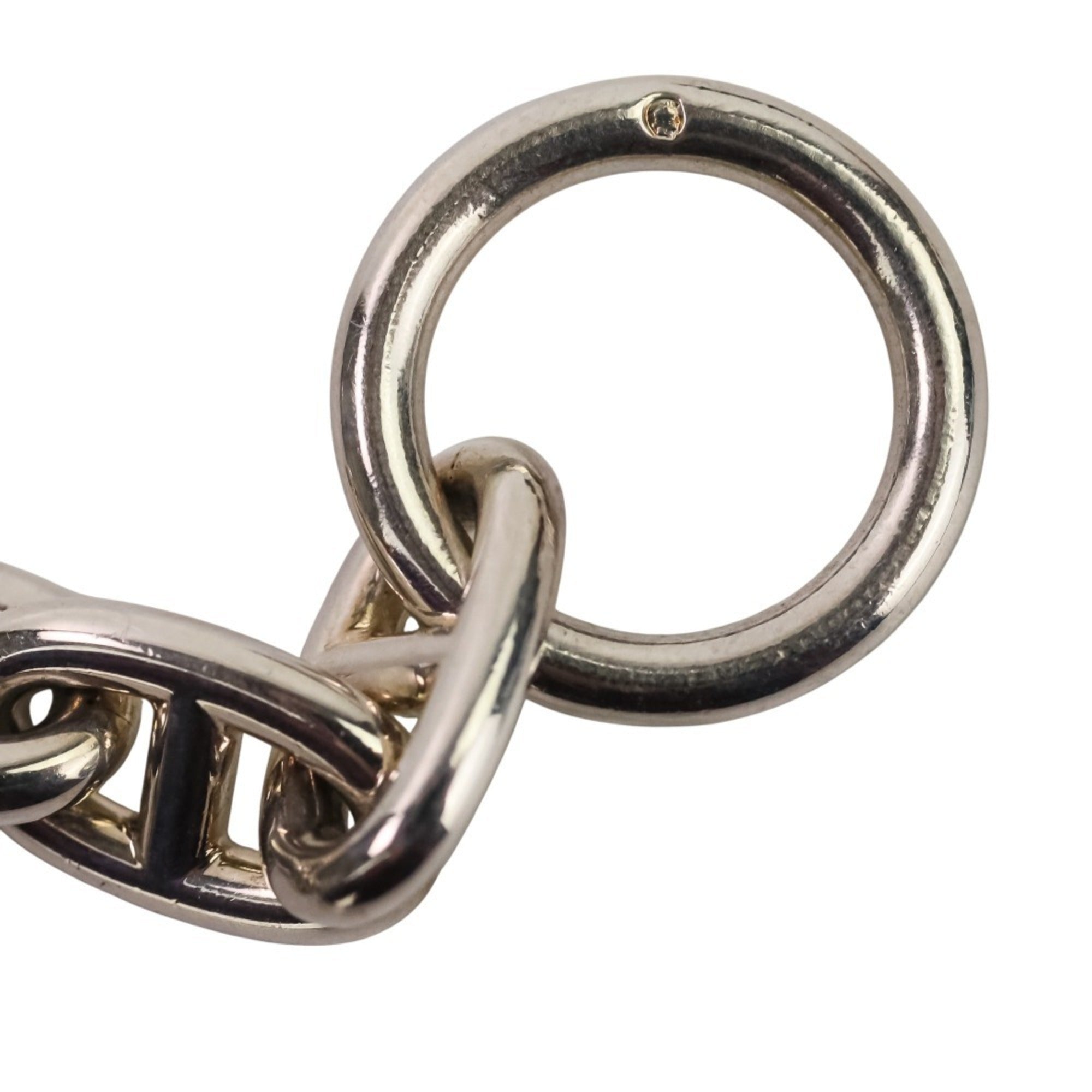 HERMES Chaine d'Ancre MM 14-link bracelet, sterling silver 925, women's — Like New