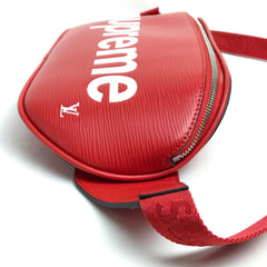 Louis Vuitton M53418 Supreme supreme Epi bag waist pouch body bag Red — Like New