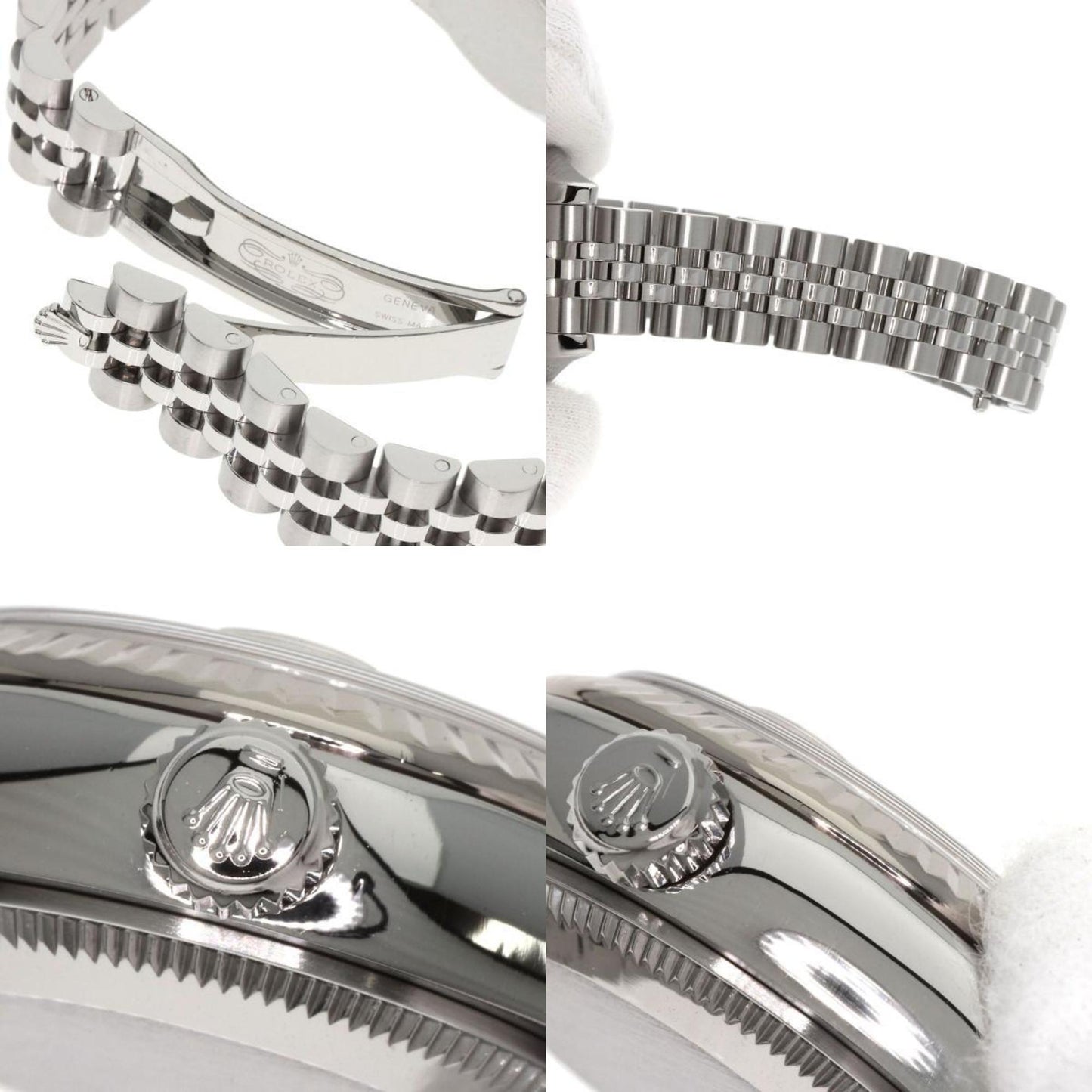 Rolex 179174NG Datejust 10P Diamond Watch Stainless Steel SS K18WG Ladies ROLEX