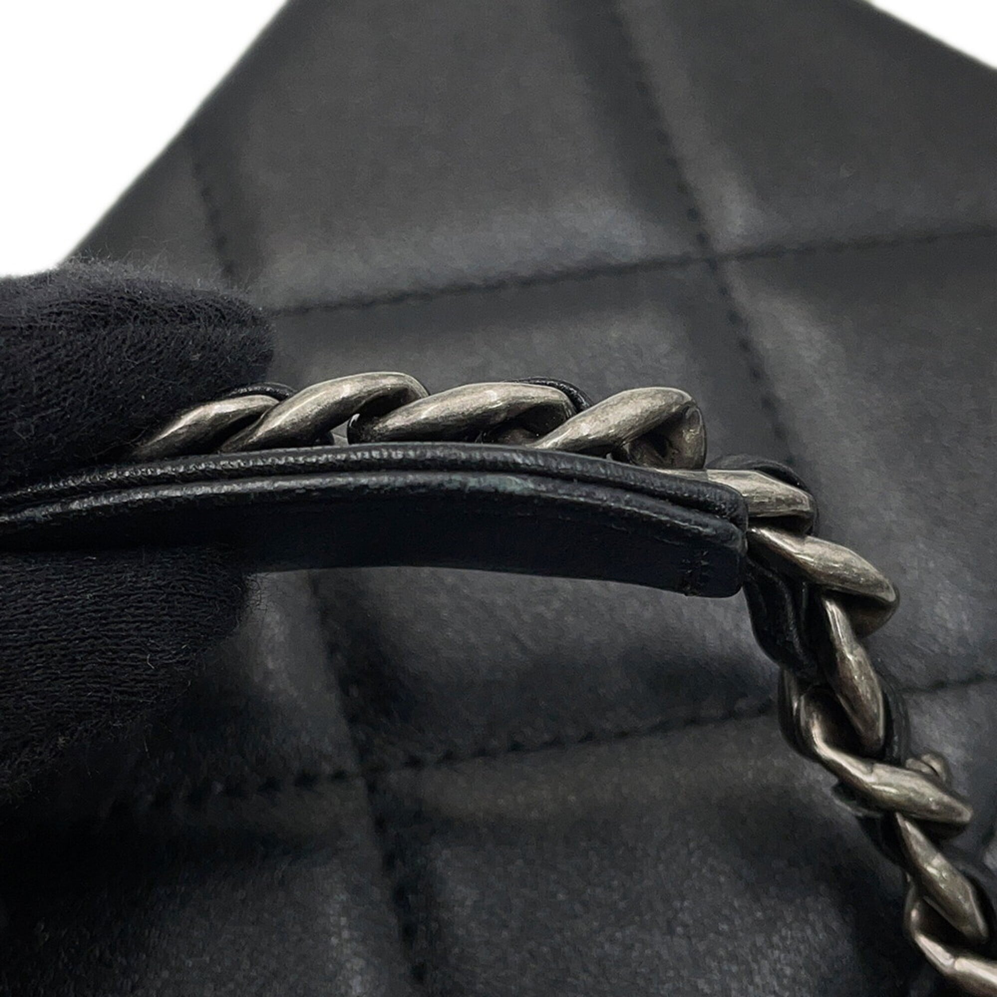 Chanel Chain Shoulder Bag CHANEL19 Coco Mark Lambskin AP2728 CHANEL Handbag Black Women's — Like New