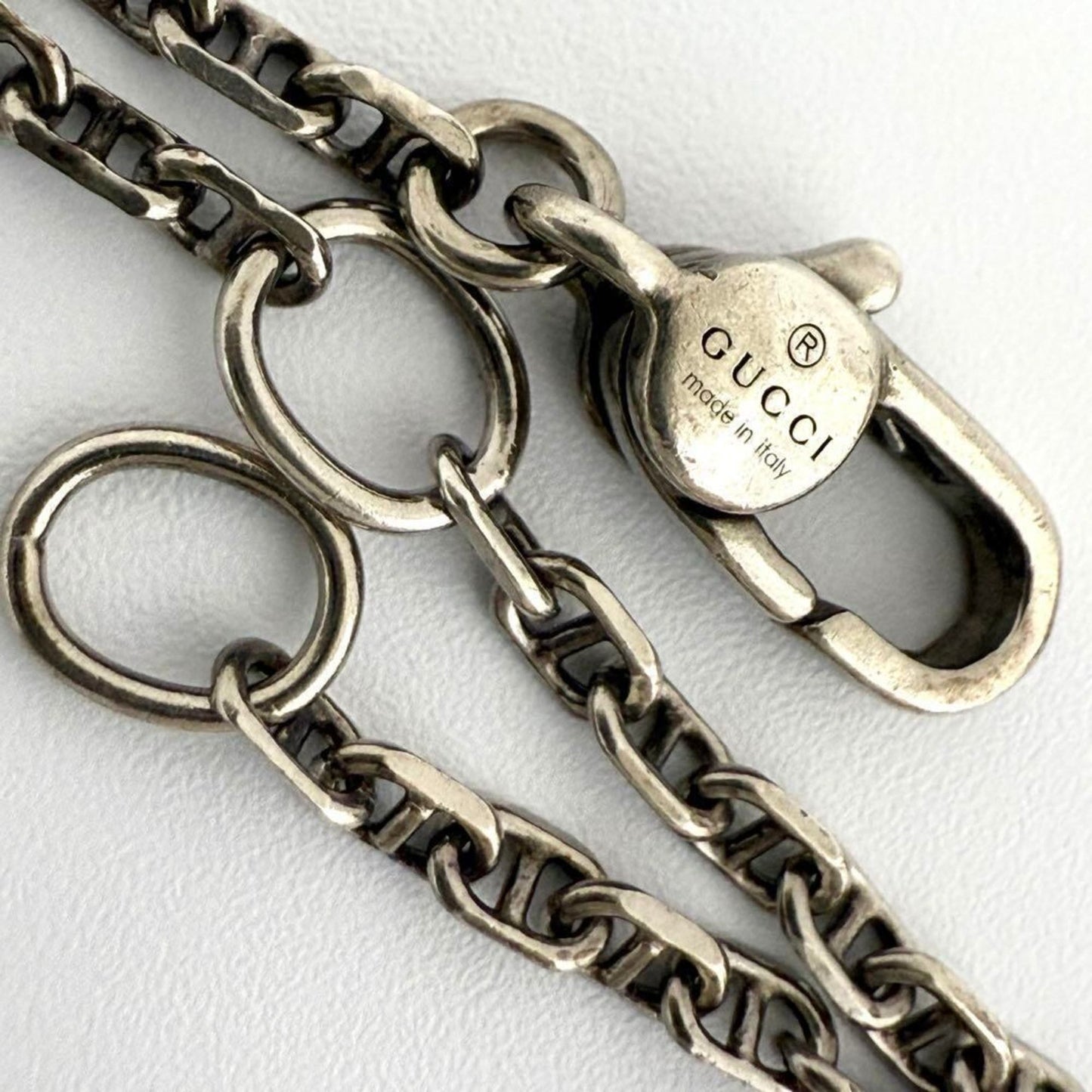 Gucci Men's Women's Crest Key Pendant Necklace 925