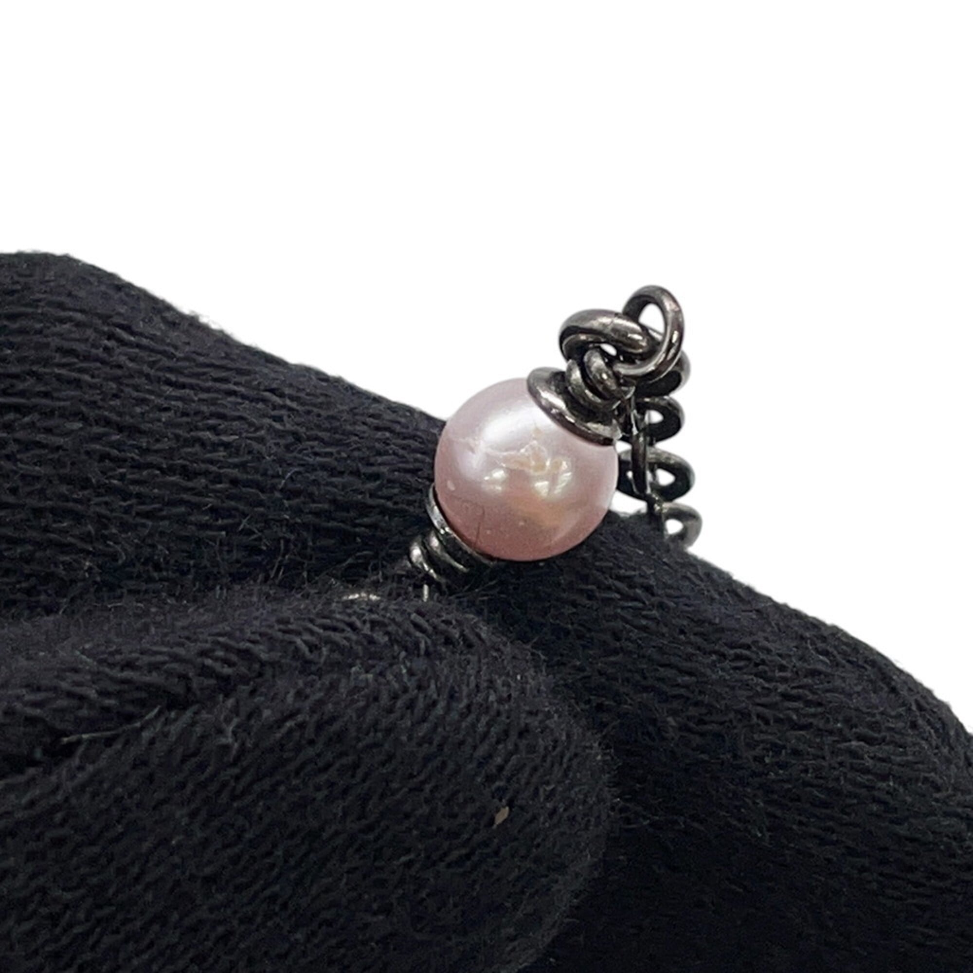 Chanel Necklace Coco Mark Faux Pearl Rhinestone C25B CHANEL Women's NECKLACE — Like New