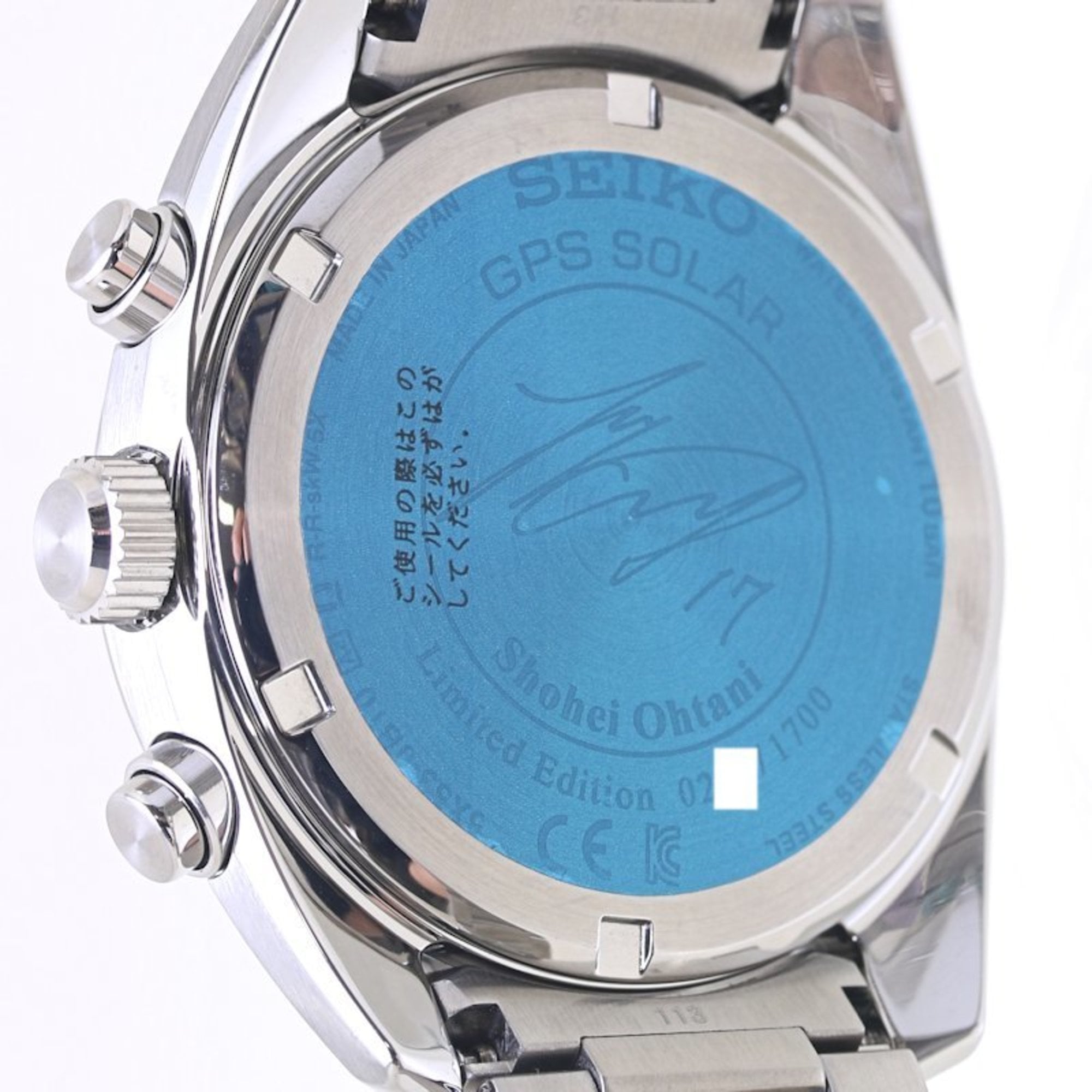 Seiko Astron Limited Edition SBXC115 5X53-0BT0 Shohei Ohtani Stainless Steel Men's Watch 130414 to 1,700 pieces — New - Store Return