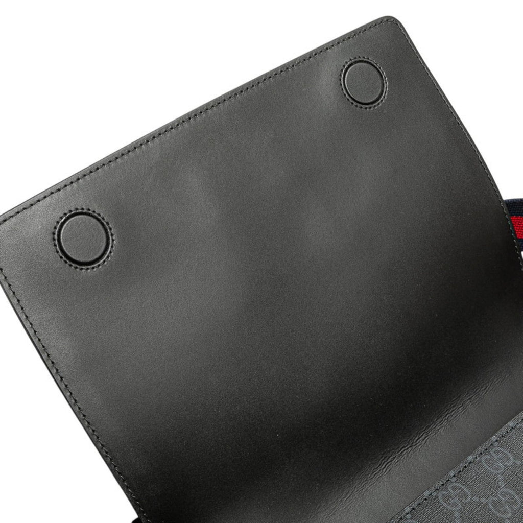 Gucci GG Supreme Shoulder Bag/Crossbody Bag 771167 Black Leather Women's GUCCI