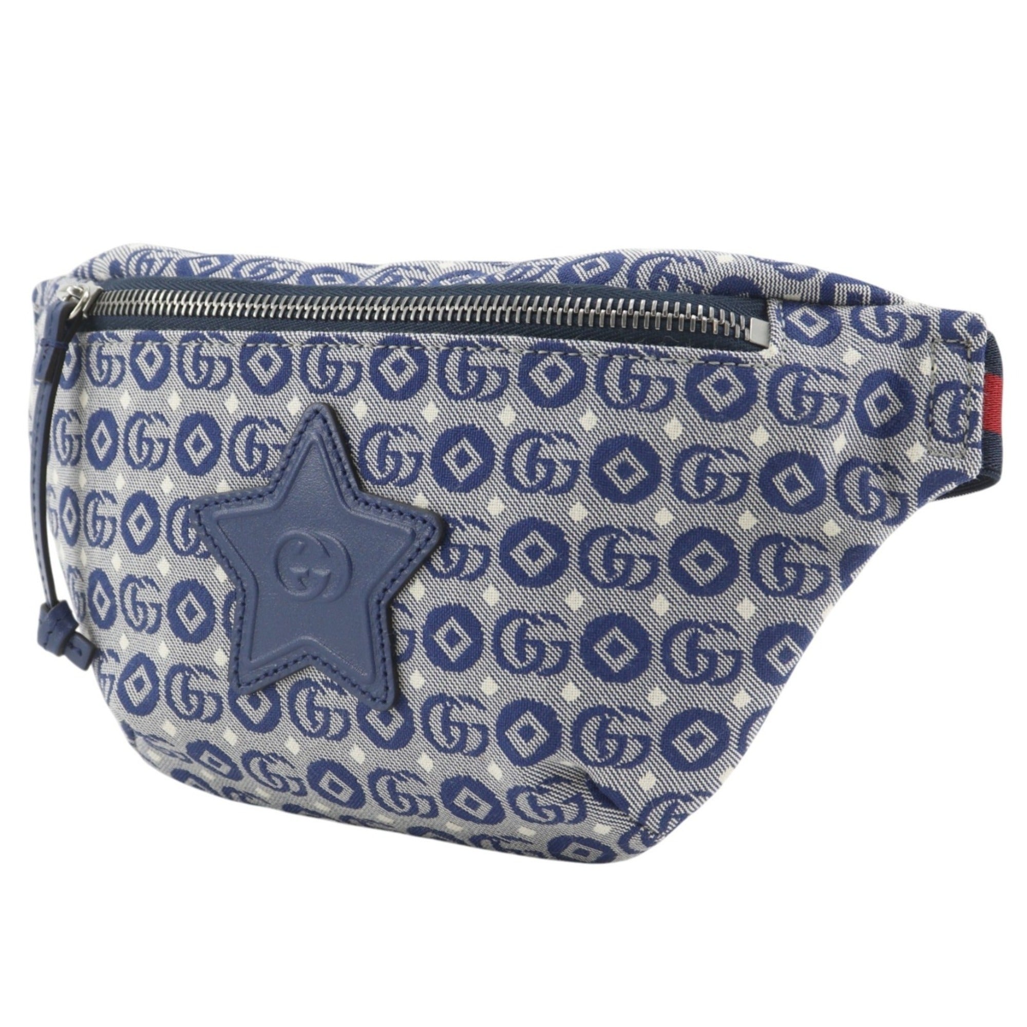Gucci Children's Star Waist Bag GG 502095 Canvas Navy (Women's) — Like New