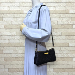 Louis Vuitton Pochette Rive Monogram Empreinte Shoulder Bag, M83301 Black, Women's LOUIS VUITTON — Like New