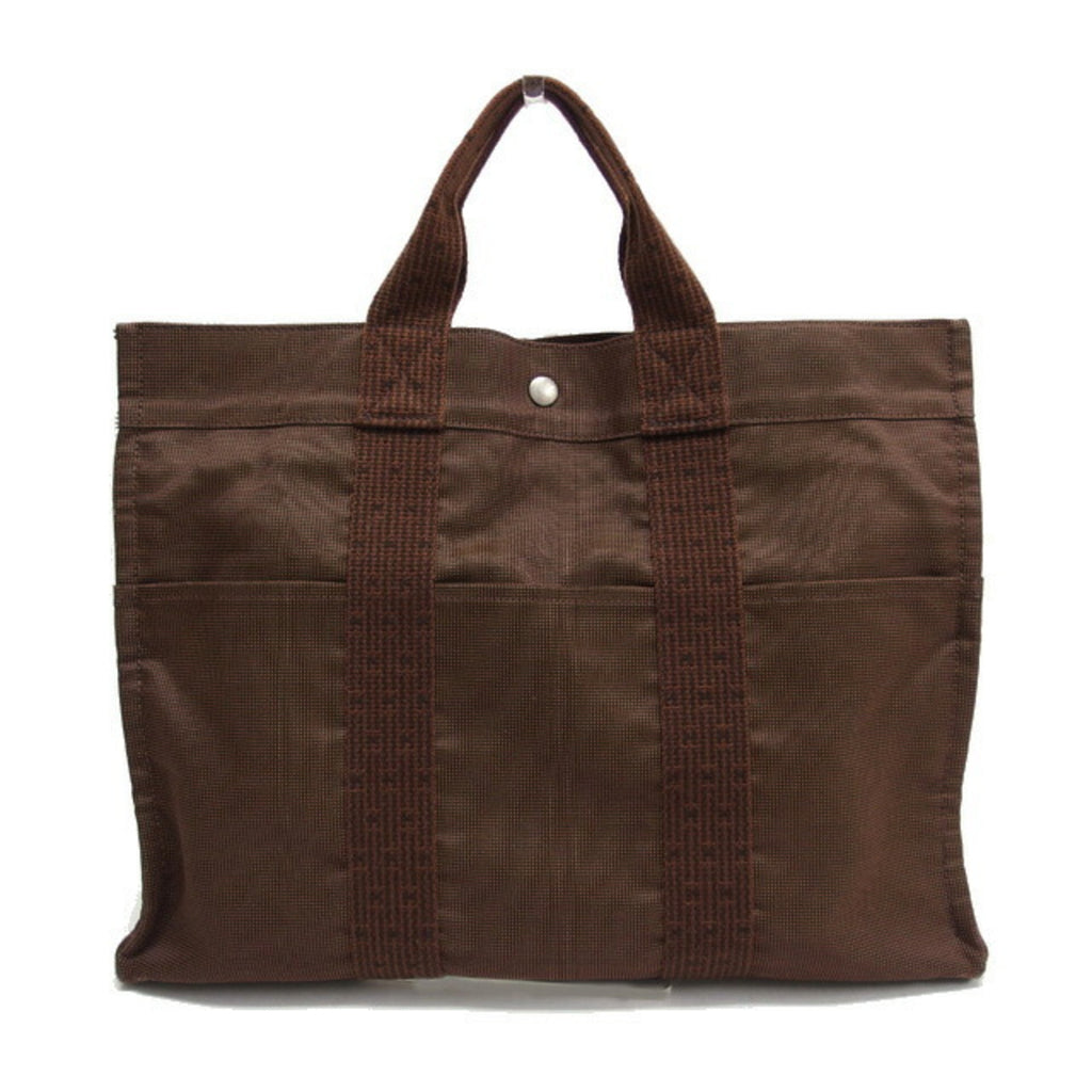 Hermes Air Line MM Tote Bag Dark Brown