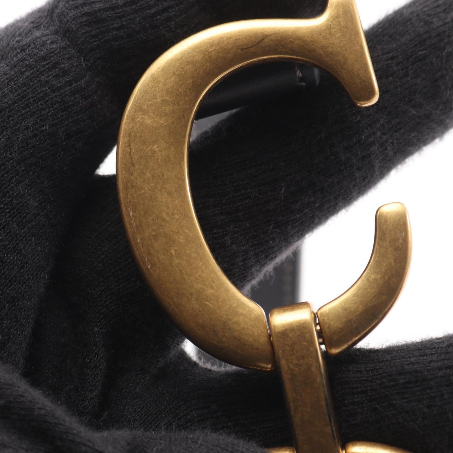 Christian Dior Dior Saddlebag, Oblique Jacquard Handbag, Canvas and Leather, Women's, Beige, Navy, Black