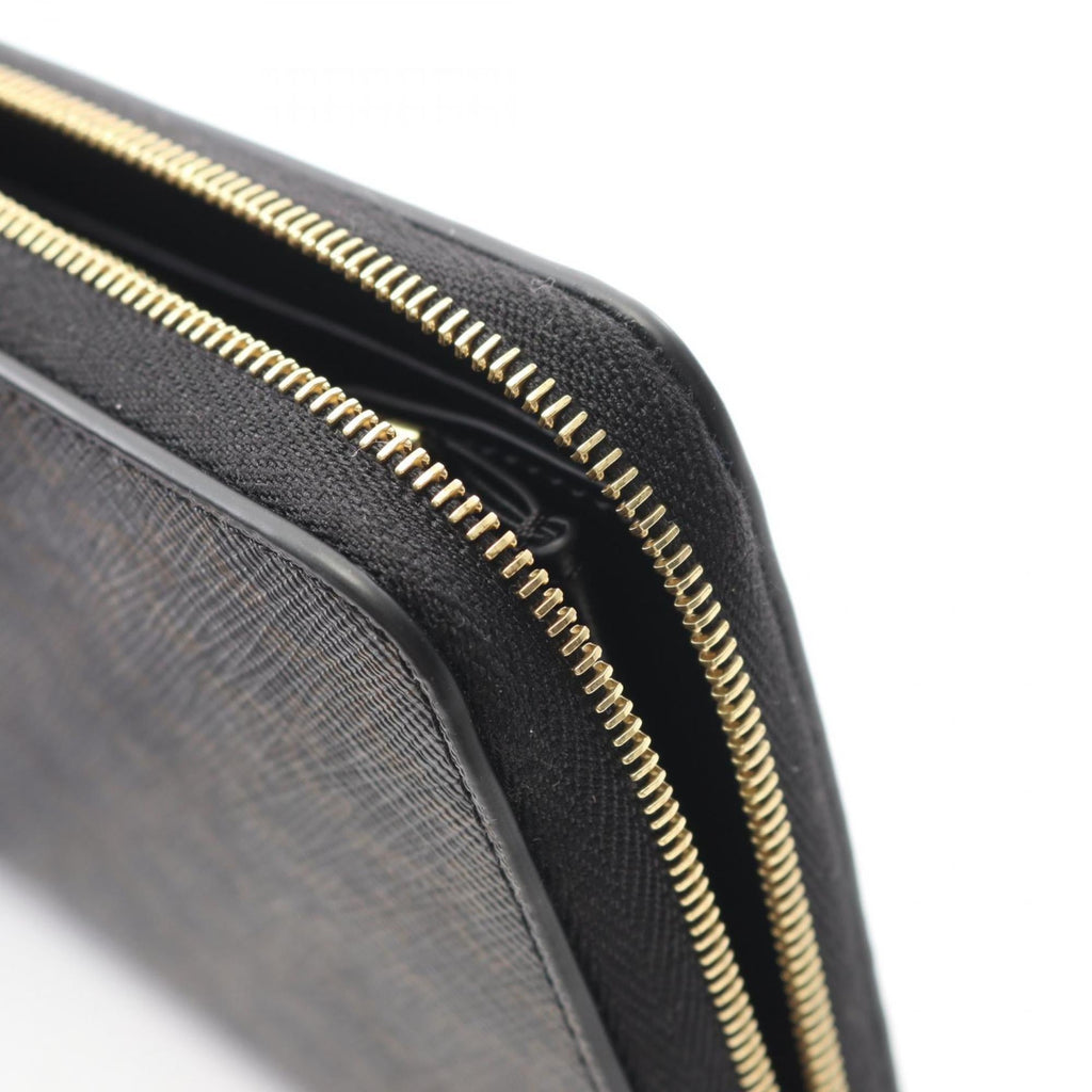 Celine Triomphe Large Zip Wallet, Round Long Men's/Women's, Black, 10B55 2BQ3 38NO