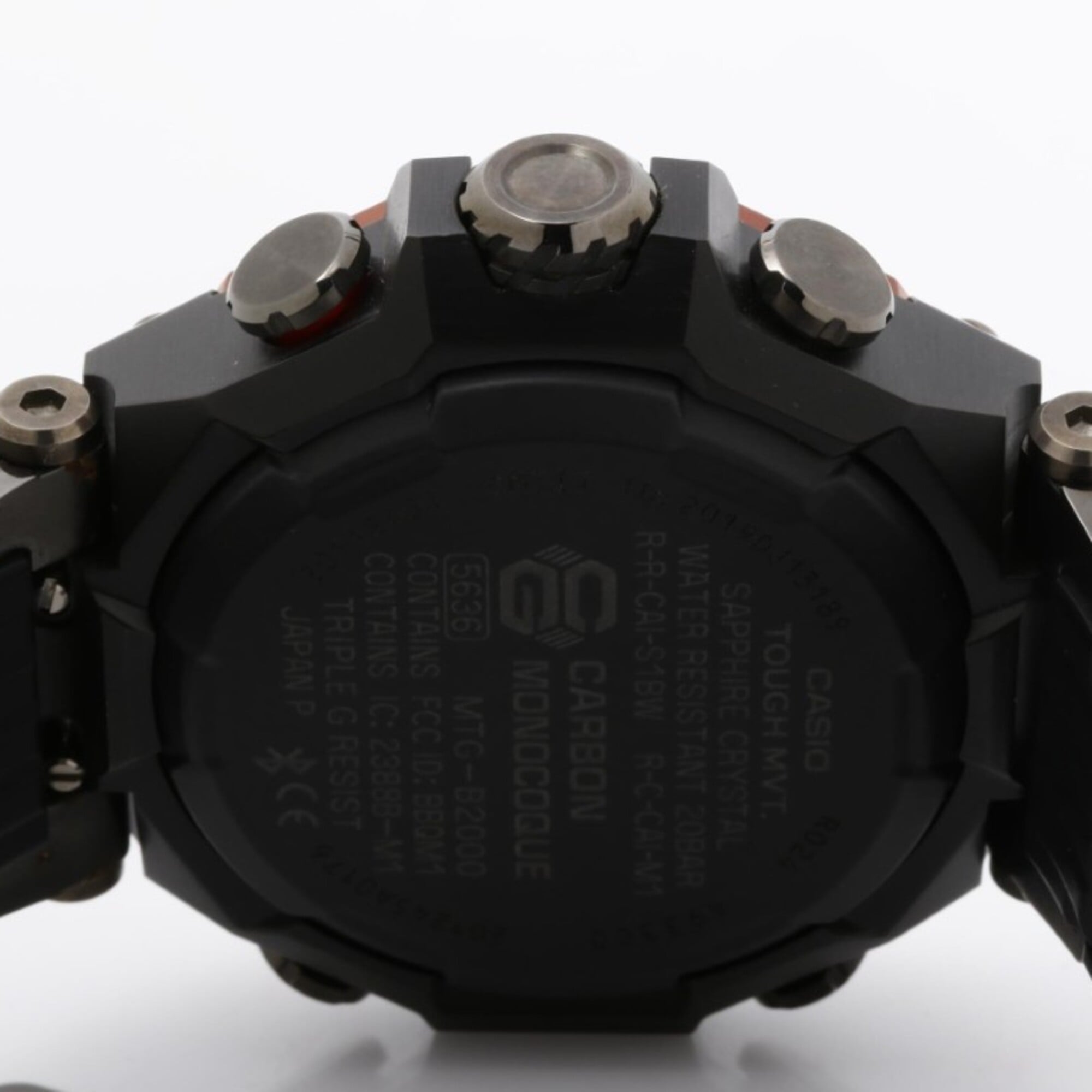 CASIO G-SHOCK MT-G MTG-B2000 Series MTG-B2000BD-1A4JF Black Resin/Stainless Steel Men's Watch — Very Good