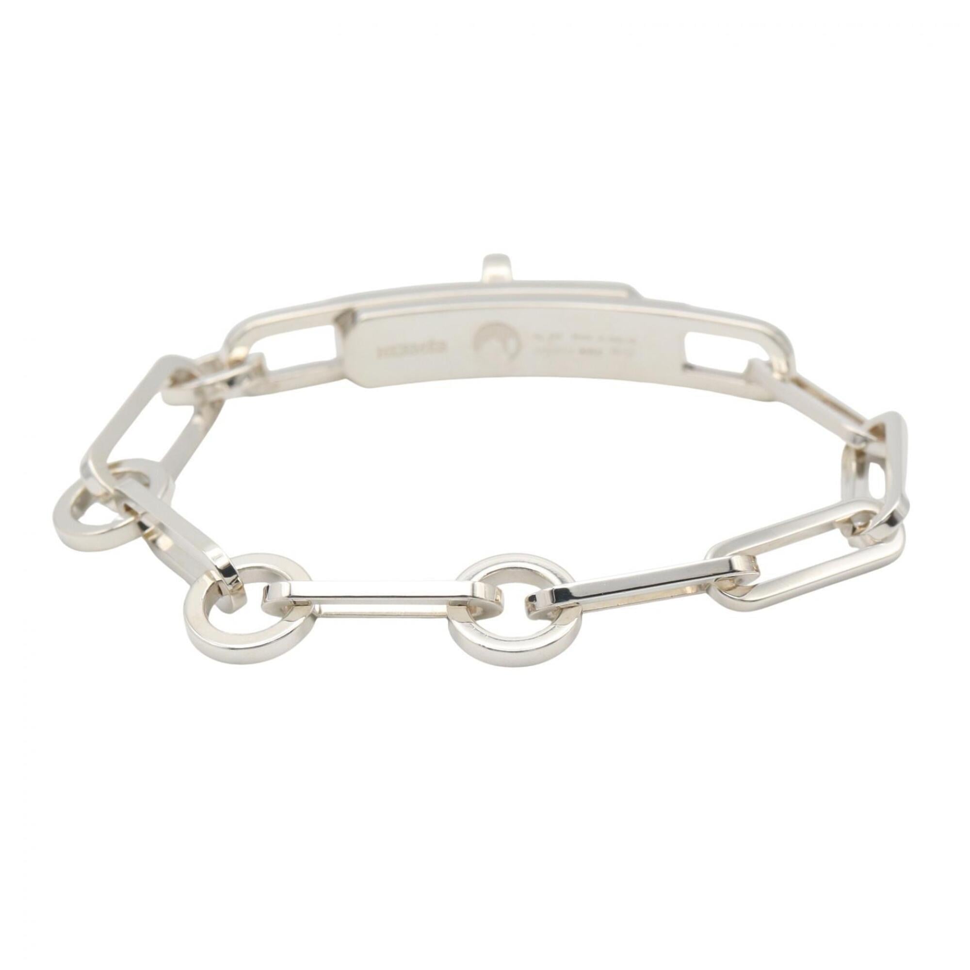 Hermes Kelly Chaine Bracelet, Sterling Silver 925, Tone, for Men and Women — Like New