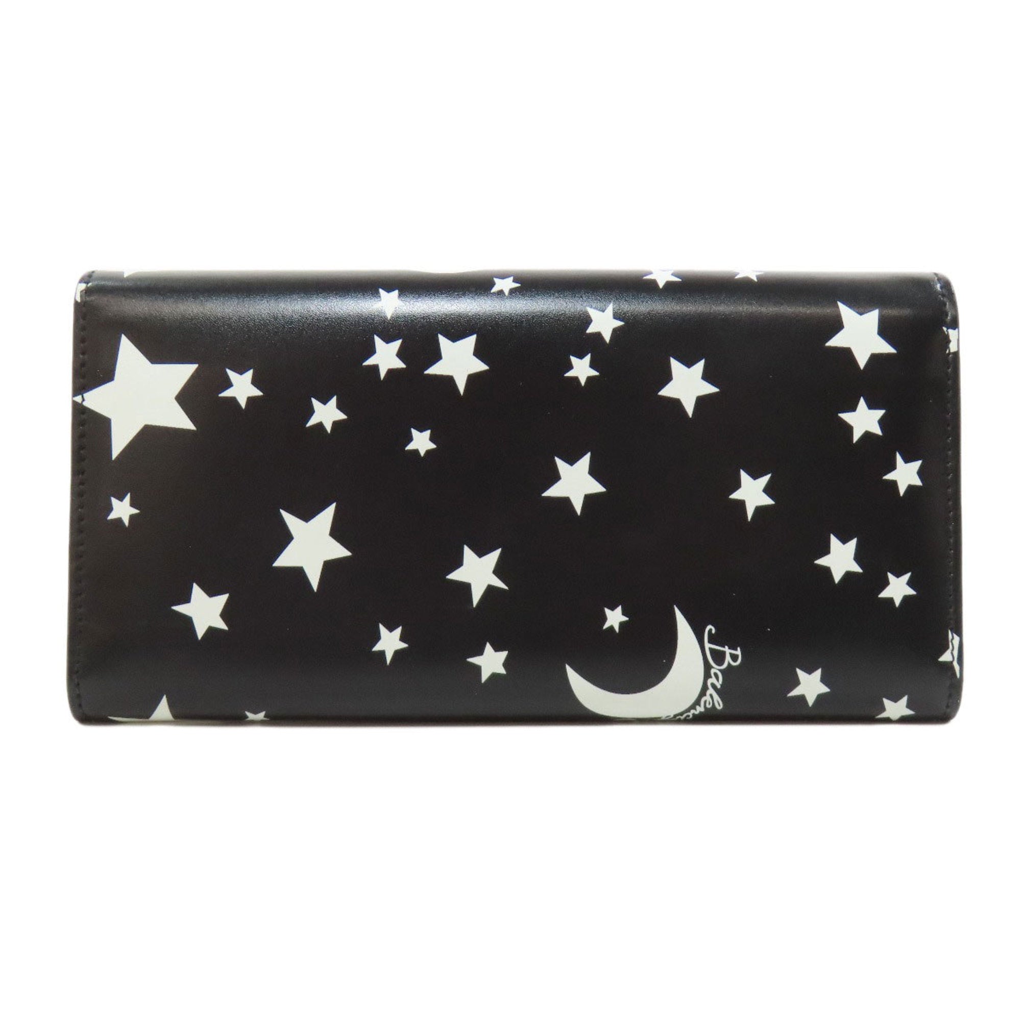Balenciaga 499207 Star Motif Long Wallet Calfskin Women's