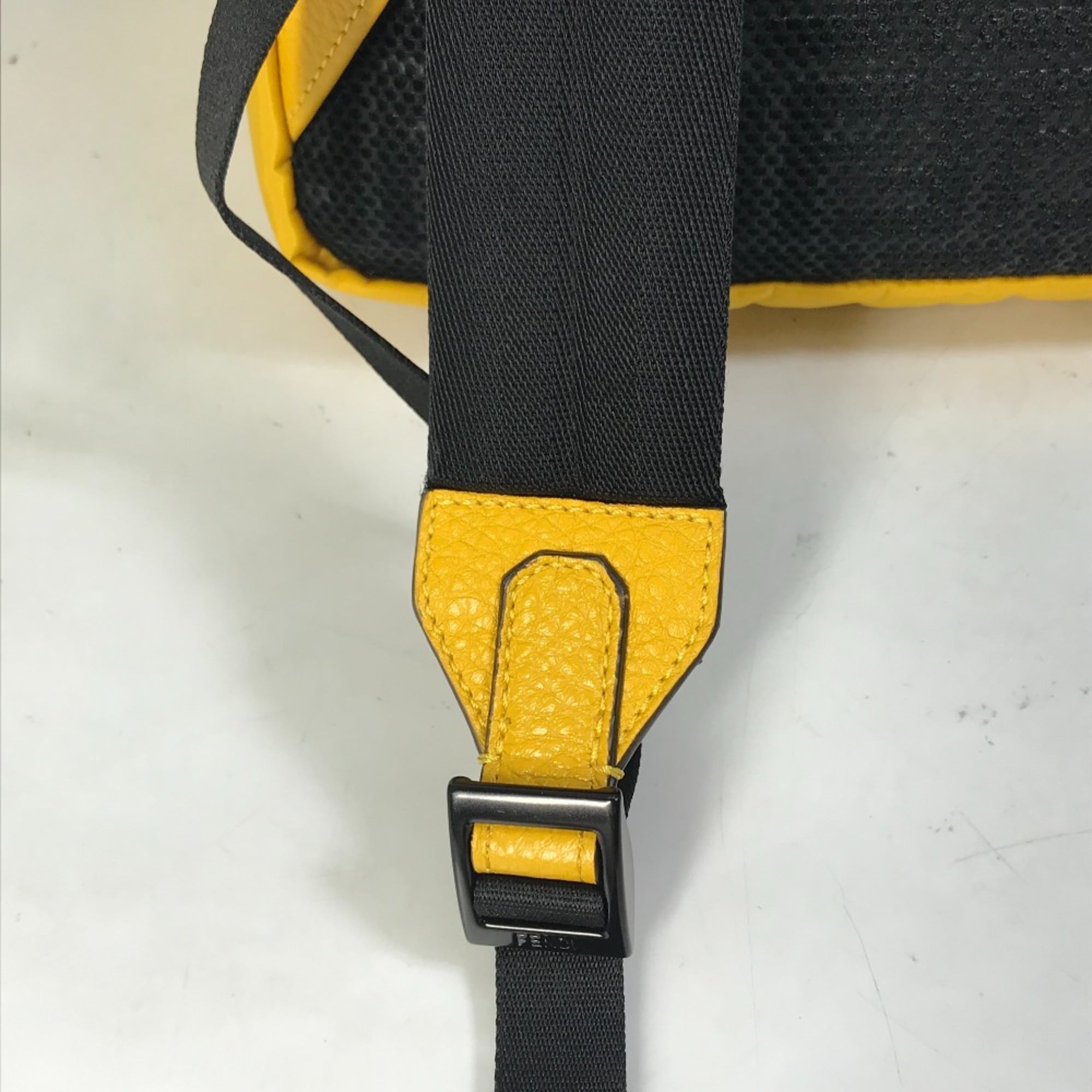 Fendi 7VZ066 backpack bag Backpack yellow — Like New