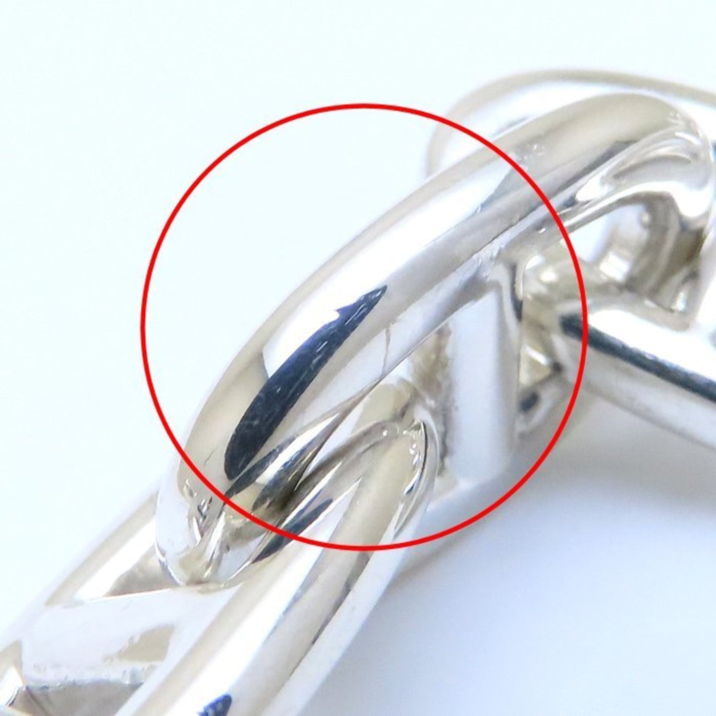 HERMES Chaine d'Ancre TGM Bracelet 12 links Silver 925 294039