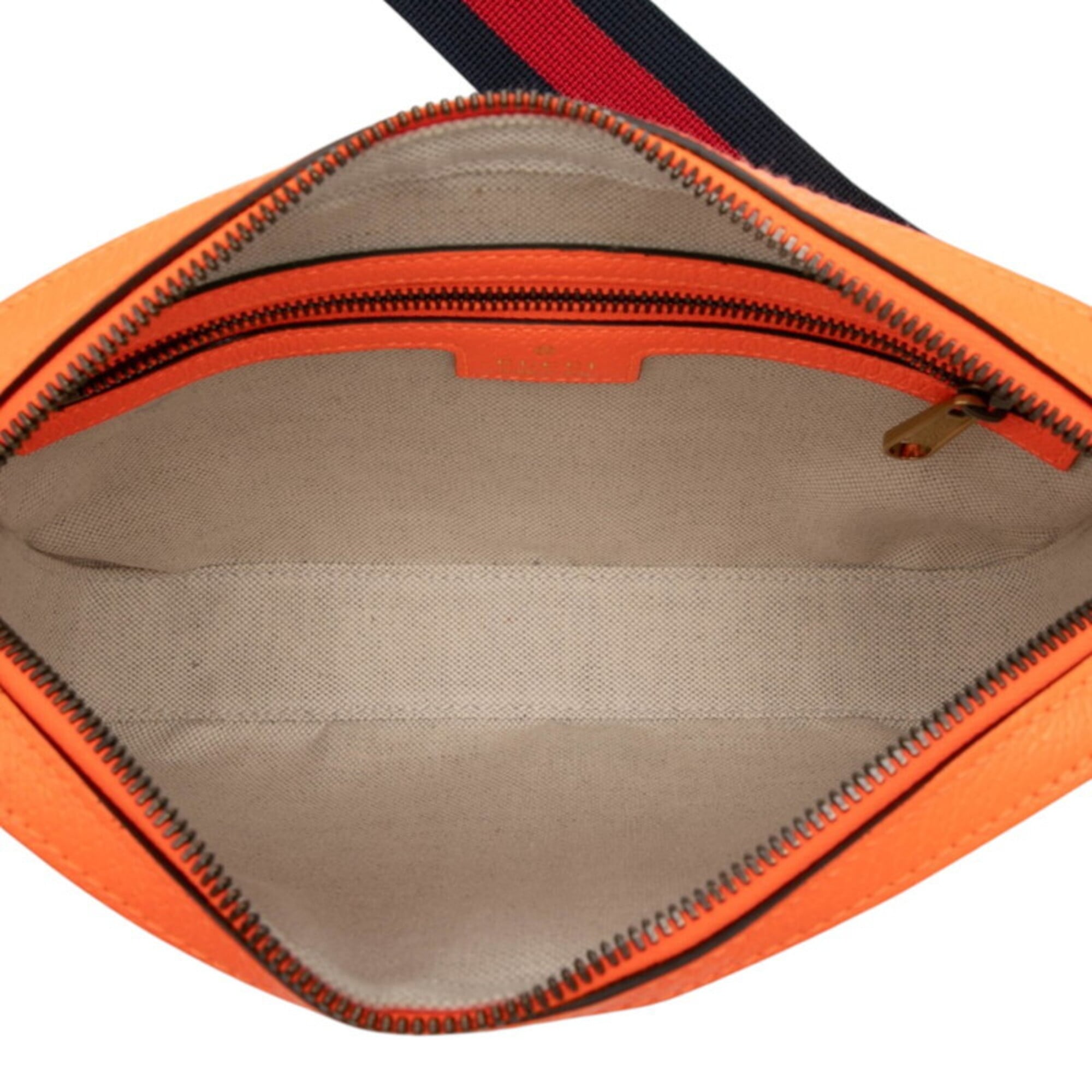 Gucci Ophidia GG Supreme Shoulder Bag Crossbody 699439 Orange Beige Leather Women's GUCCI — Like New