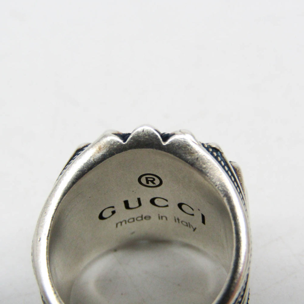 Gucci Interlocking G 728399 Silver Fashion Band Ring Silver — Like New