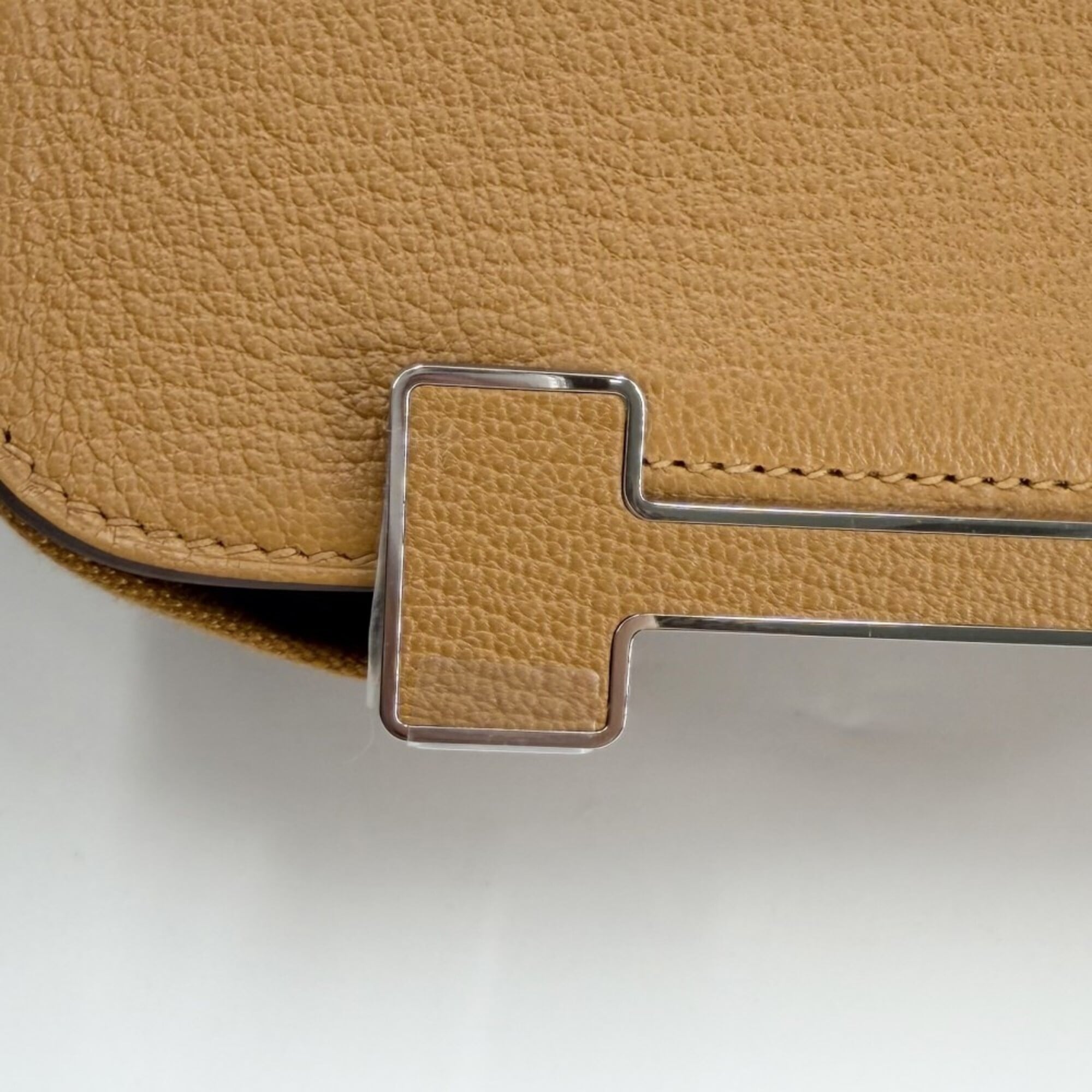 Hermes Shoulder Bag for Women, Geta Style, Bag, Crossbody HERMES K Stamp, Leather, Brown, Silver Hardware, 2025 Model — Like New