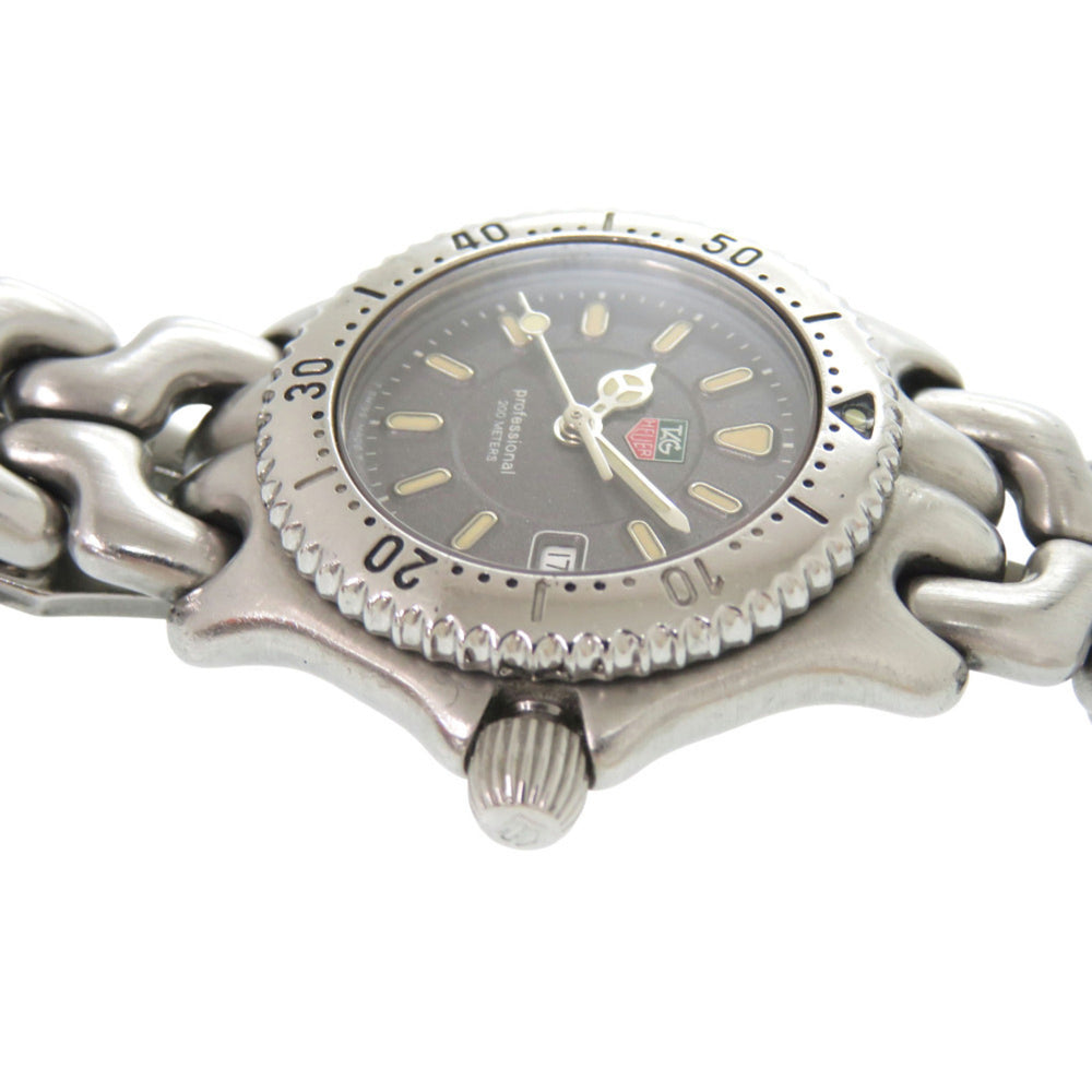 TAG Heuer Cell Date WG1313-2 Stainless Steel Gray Quartz Watch 0667TAG HEUER — Good