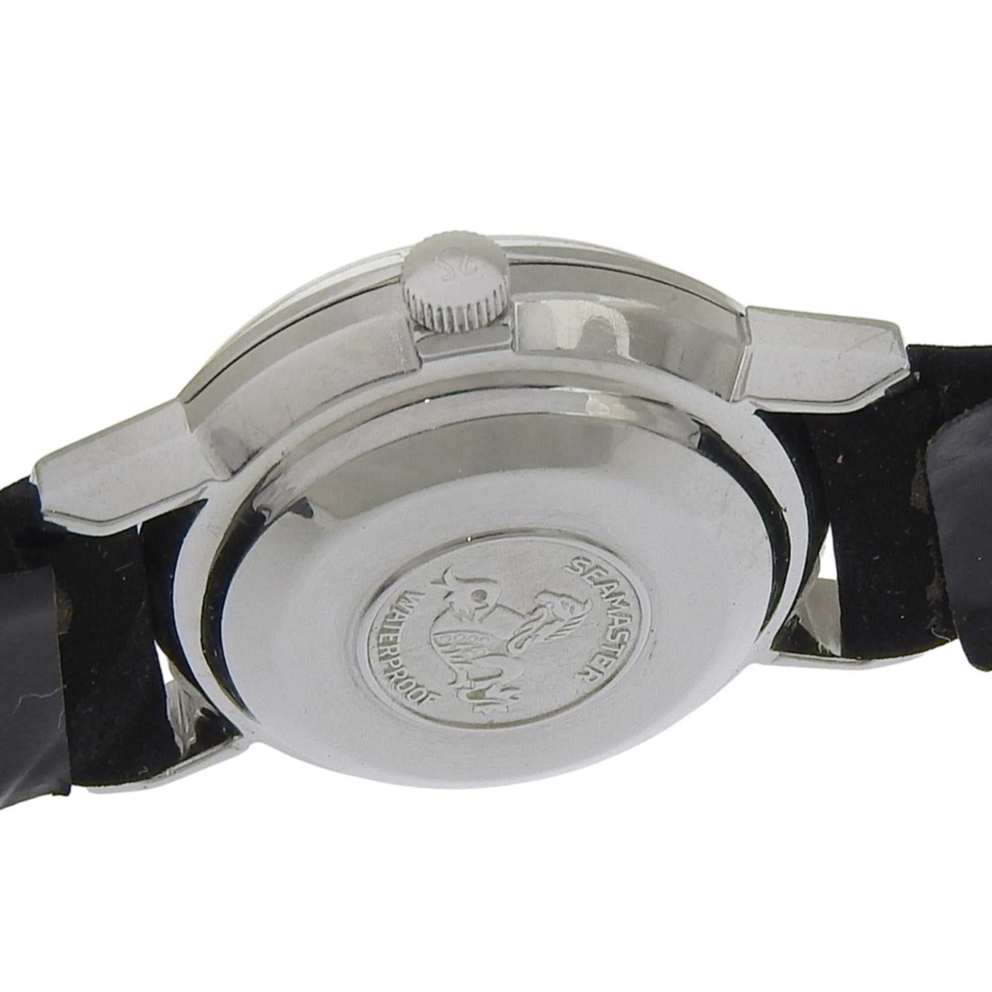 Omega De Ville 565.005 Women's Watch - Stainless Steel x Leather Strap, Silver, Automatic Movement, Analog, Silver Dial — Good