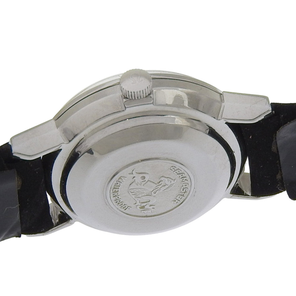 Omega De Ville 565.005 Women's Watch - Stainless Steel x Leather Strap, Silver, Automatic Movement, Analog, Silver Dial — Good