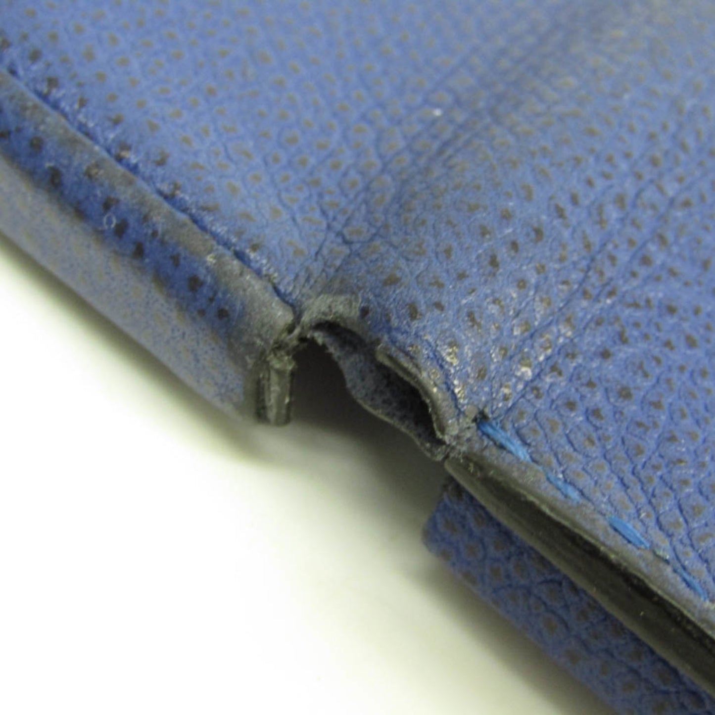 Valextra Unisex Leather Coin Purse/coin Case Royal Blue