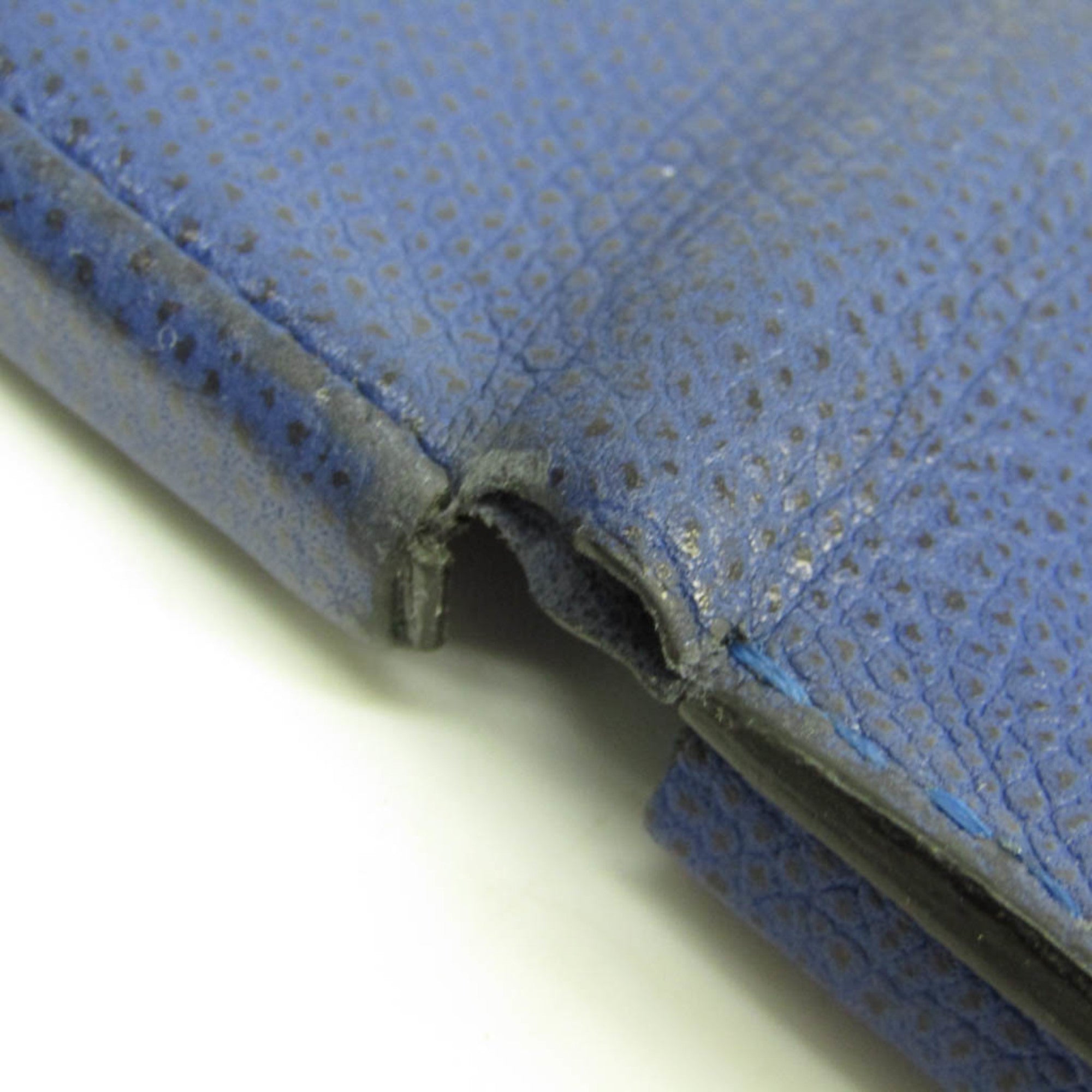 Valextra Unisex Leather Coin Purse/coin Case Royal Blue