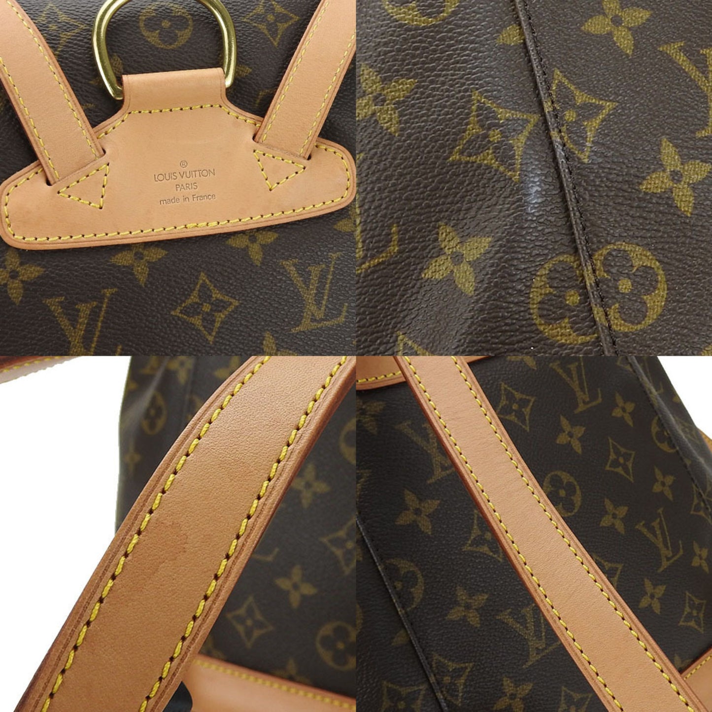Louis Vuitton Bag Pack Rucksack Montsouris MM M51136 Monogram Leather Women's LV LOUIS VUITTON Back bag