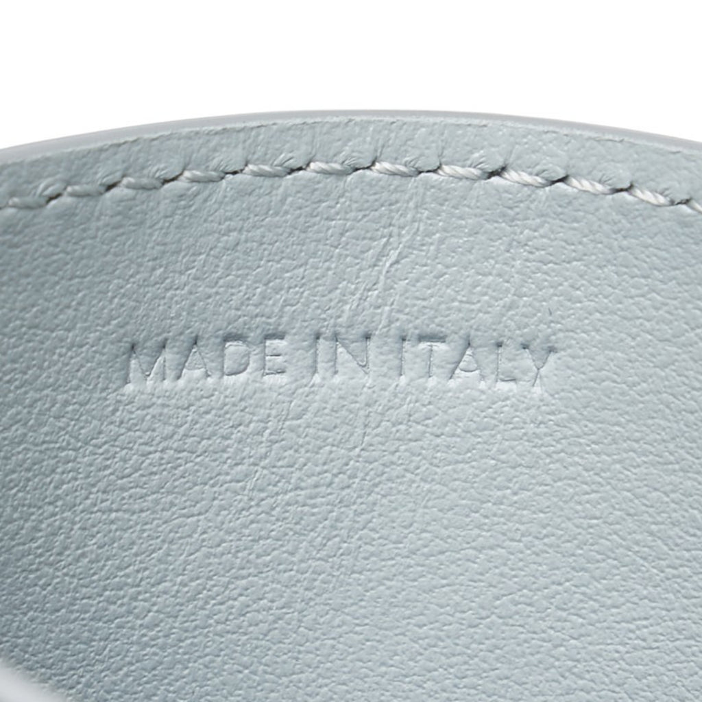 Celine L-shaped coin case, card compact wallet, grey leather, women's, CELINE