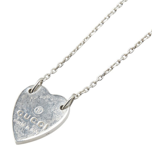 Gucci Heart Plate Necklace in SV925 Silver for Women