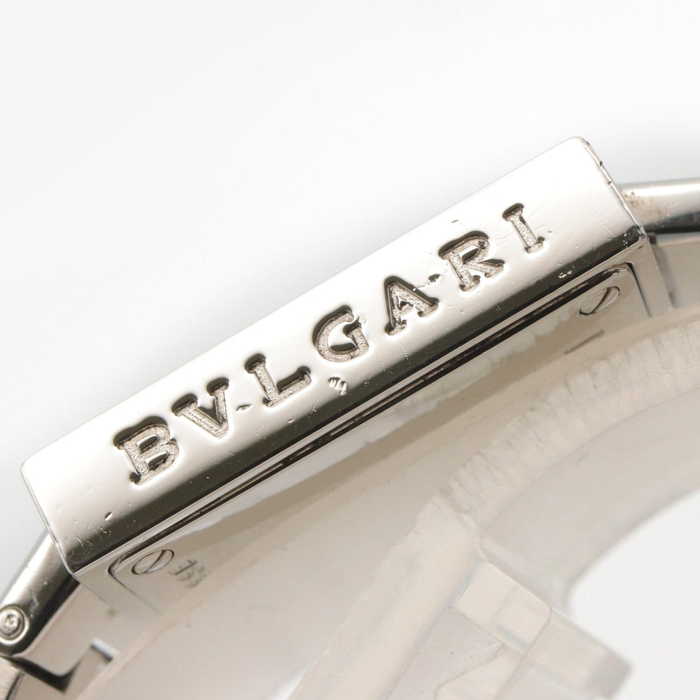 Bulgari BVLGARI Quadrato Watch, Stainless Steel, Women's, Black, SQ22SS — Very Good