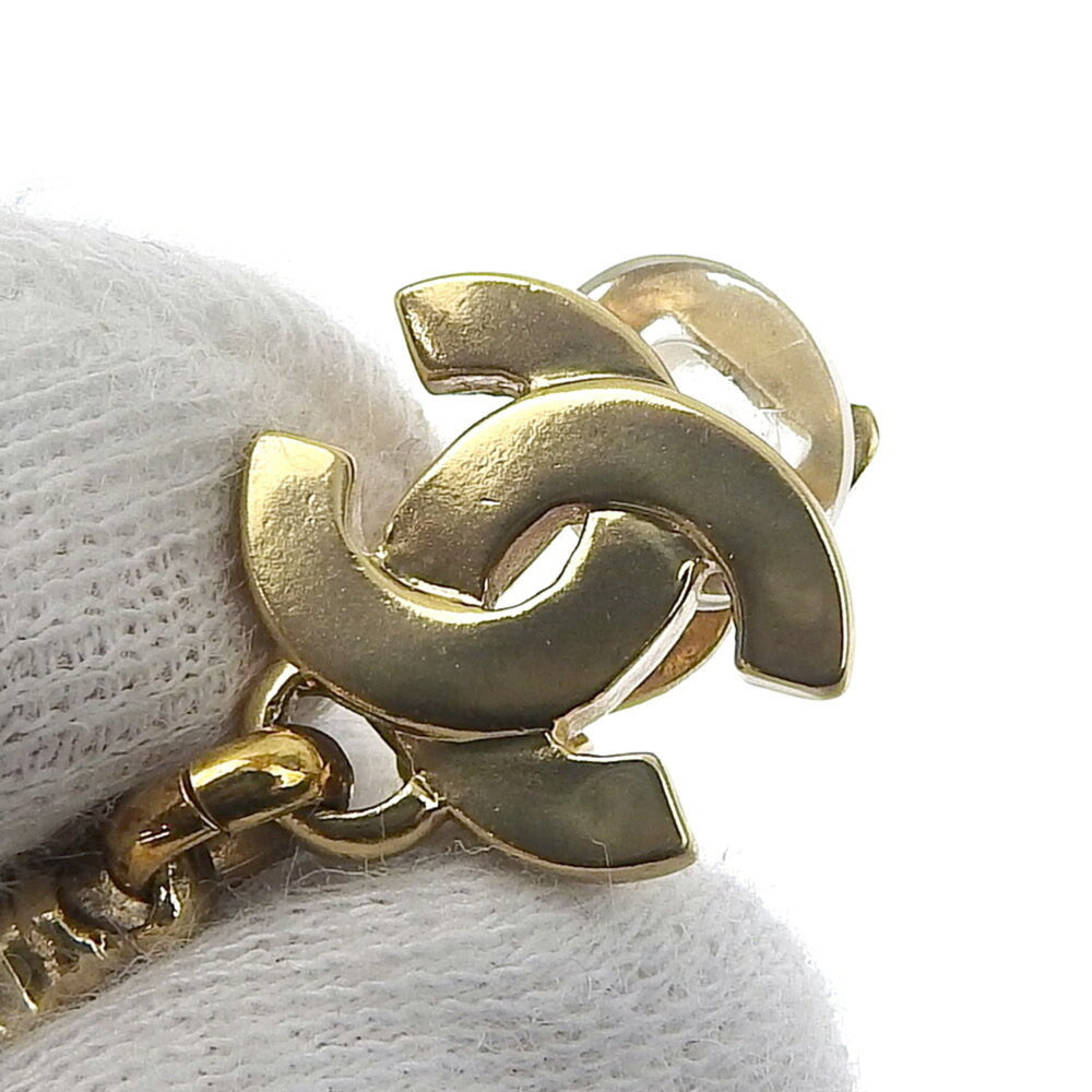 Chanel Mademoiselle Cocomark Doll Motif Gold Plated 02P Women's Earrings — Like New