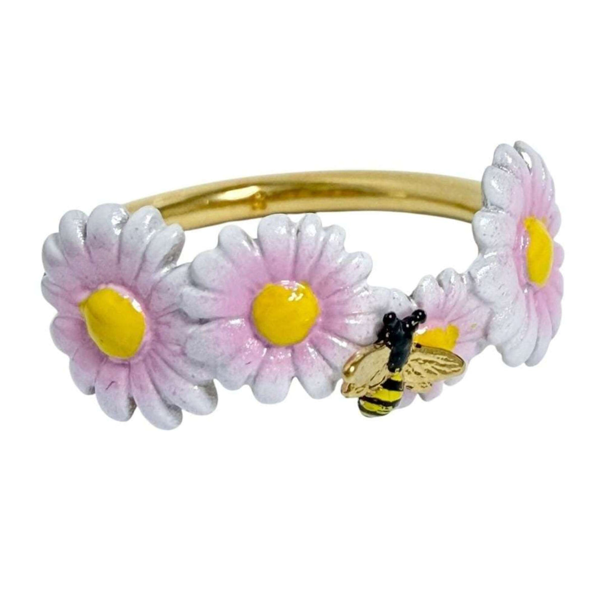 Christian Dior Dior Women's Daisy Flower Ring, Size S (12) — Like New