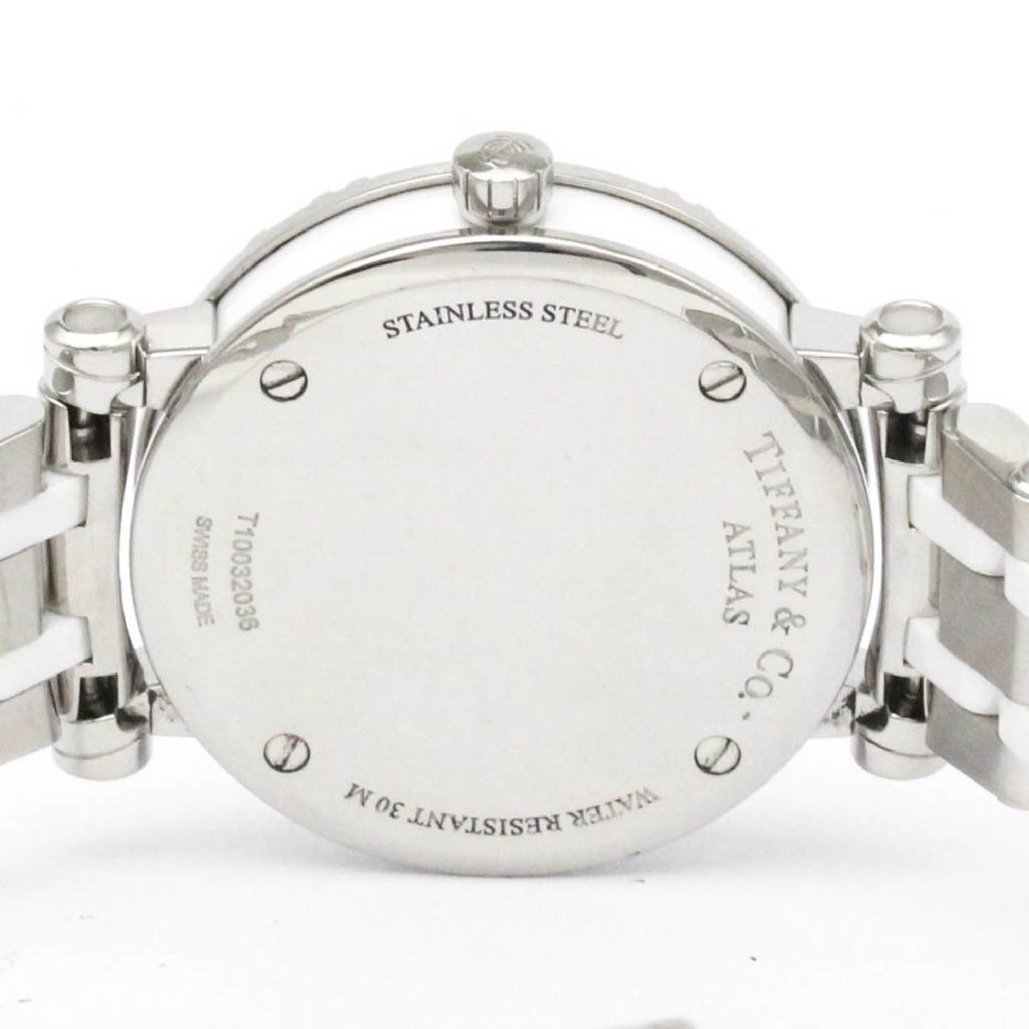 TIFFANY Atlas Ceramic Steel Ladies Watch Z1300.11.11A20A00A Polished — Very Good