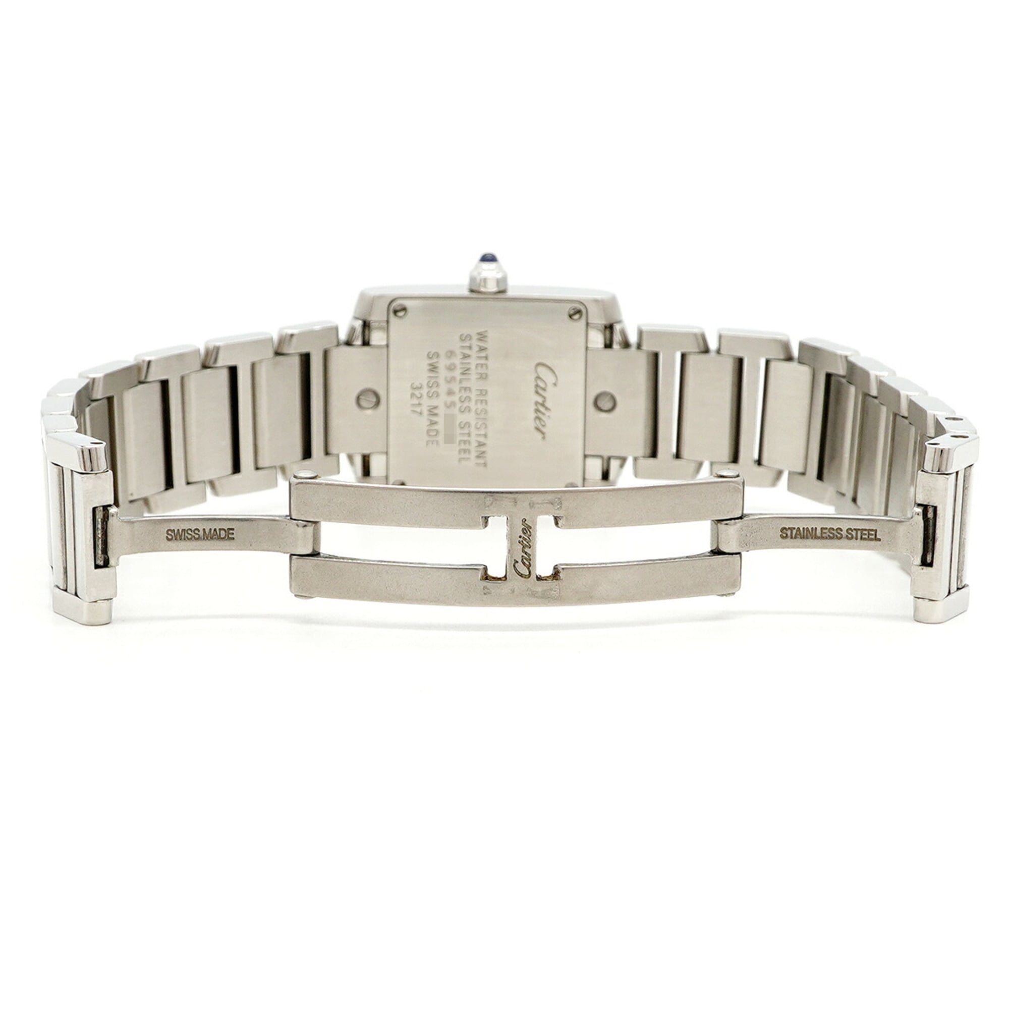 Cartier Tank Française SM Diamond WE110006 Silver Dial Women's Watch — Good