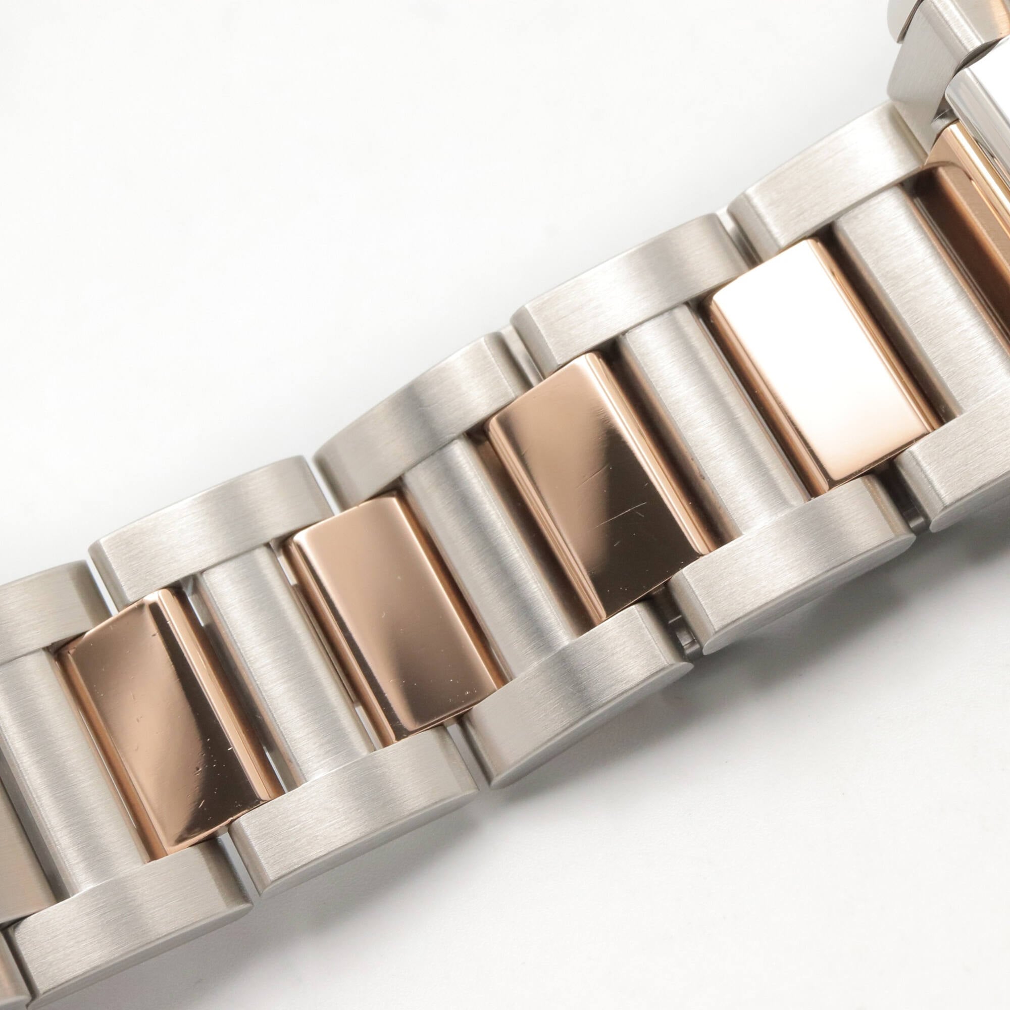 Cartier Pasha de watch, 18K pink gold (PG) stainless steel, boys' size, silver tone, W2PA0008 — Very Good