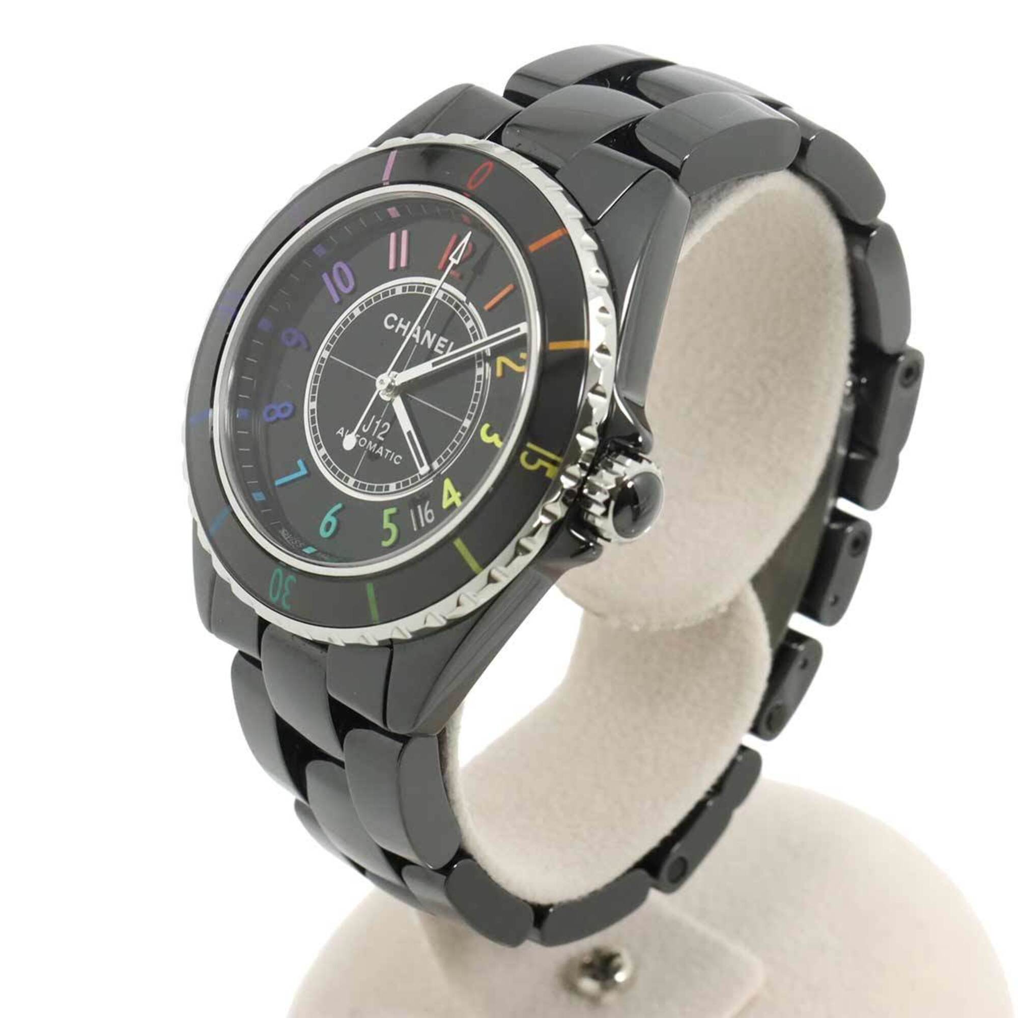 Chanel J12 Electro 38, Limited Edition of 1255 Pieces Worldwide, H7122, Men's Watch, Date, Black Ceramic, Automatic Winding — Like New
