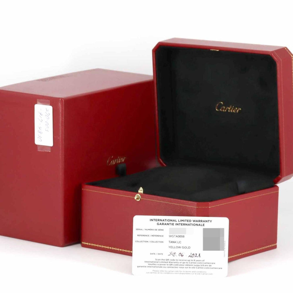 Cartier Tank Louis MM YG WGTA0059 Watch Manual Winding — Very Good