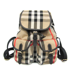 Burberry ENFILD 81231011 Women's Cotton Canvas,Leather Backpack Black,Brown — Like New