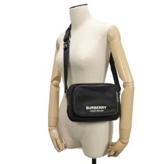 Burberry Paddy Logo Crossbody Shoulder Bag, Cotton Calfskin, Rubber Embossed Nylon, Black, 8049094, Men's — New - Store Return
