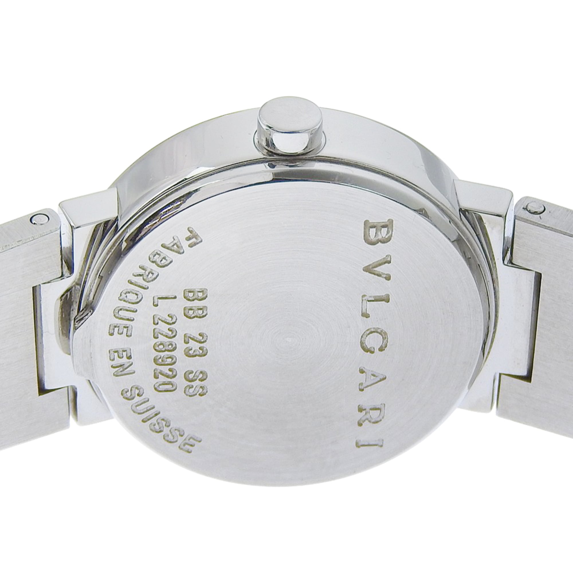 Bvlgari BVLGARI Watch BB23SS Stainless Steel Quartz Analog Black Dial Women's — Good
